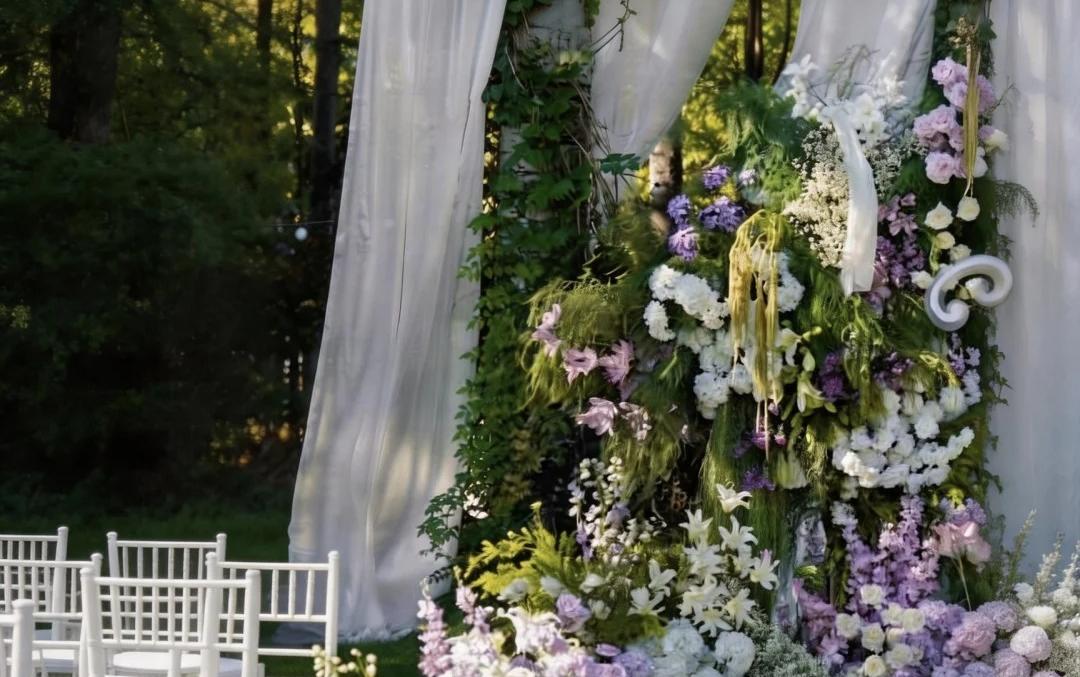 喜橙婚礼|户外清新纱幔婚礼