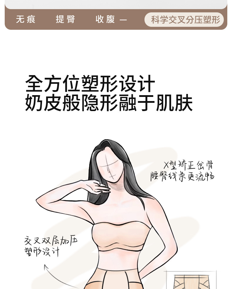 新娘收腹提臀裤 婚纱无痕塑形安全内裤