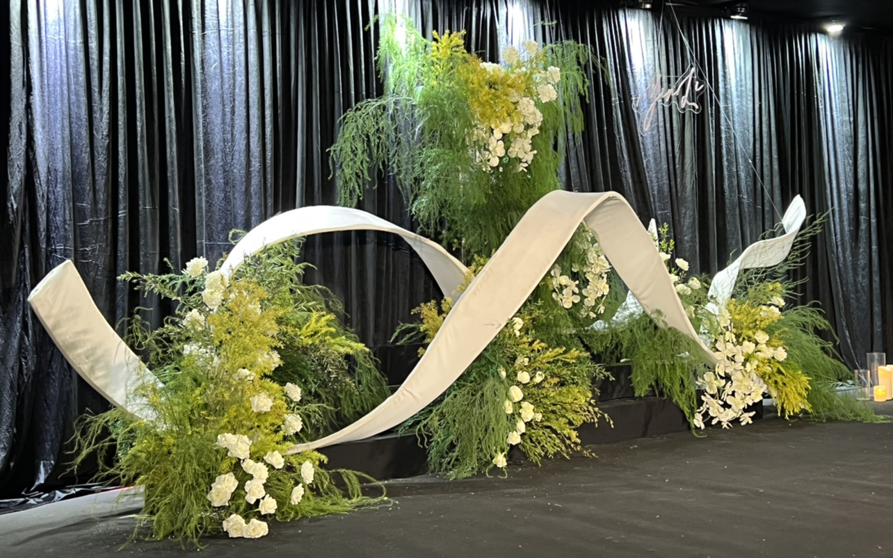 小预算简约婚礼布置手机直拍