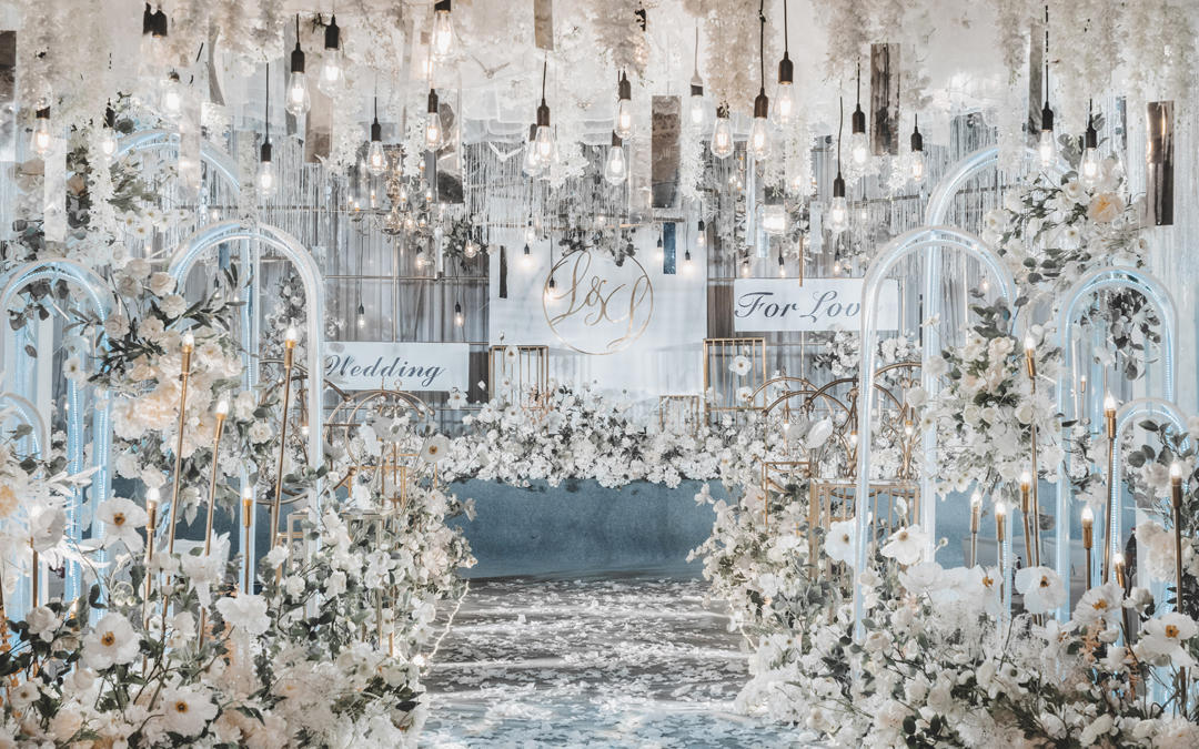 【铂尊】各类元素碰撞 静谧蓝系列婚礼