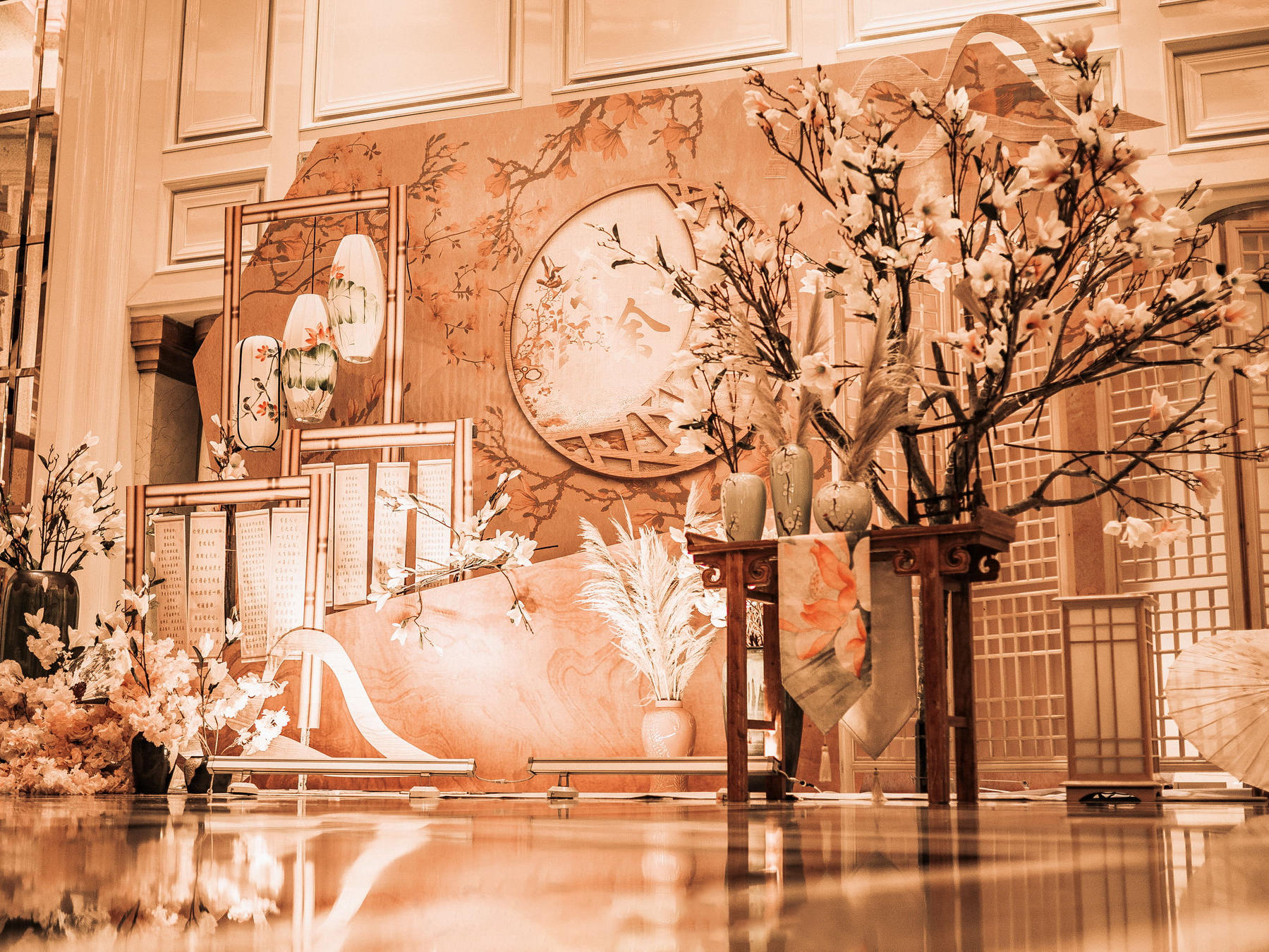 深藏BLUE——香槟色新中式婚礼