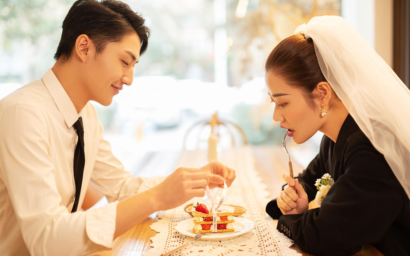 超有feel的小清新婚纱照