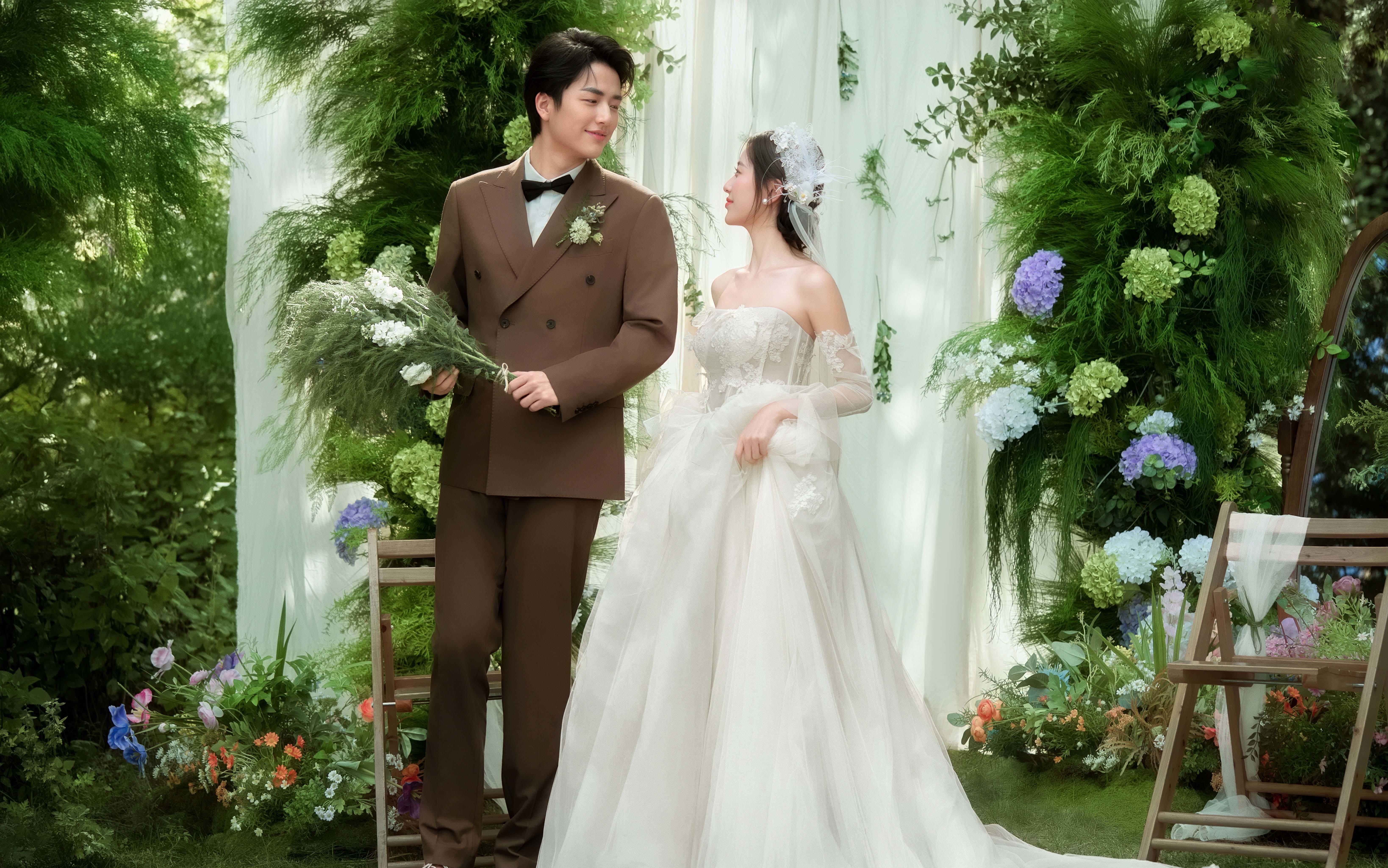 好喜欢我的氧气感婚纱照  必拍森系