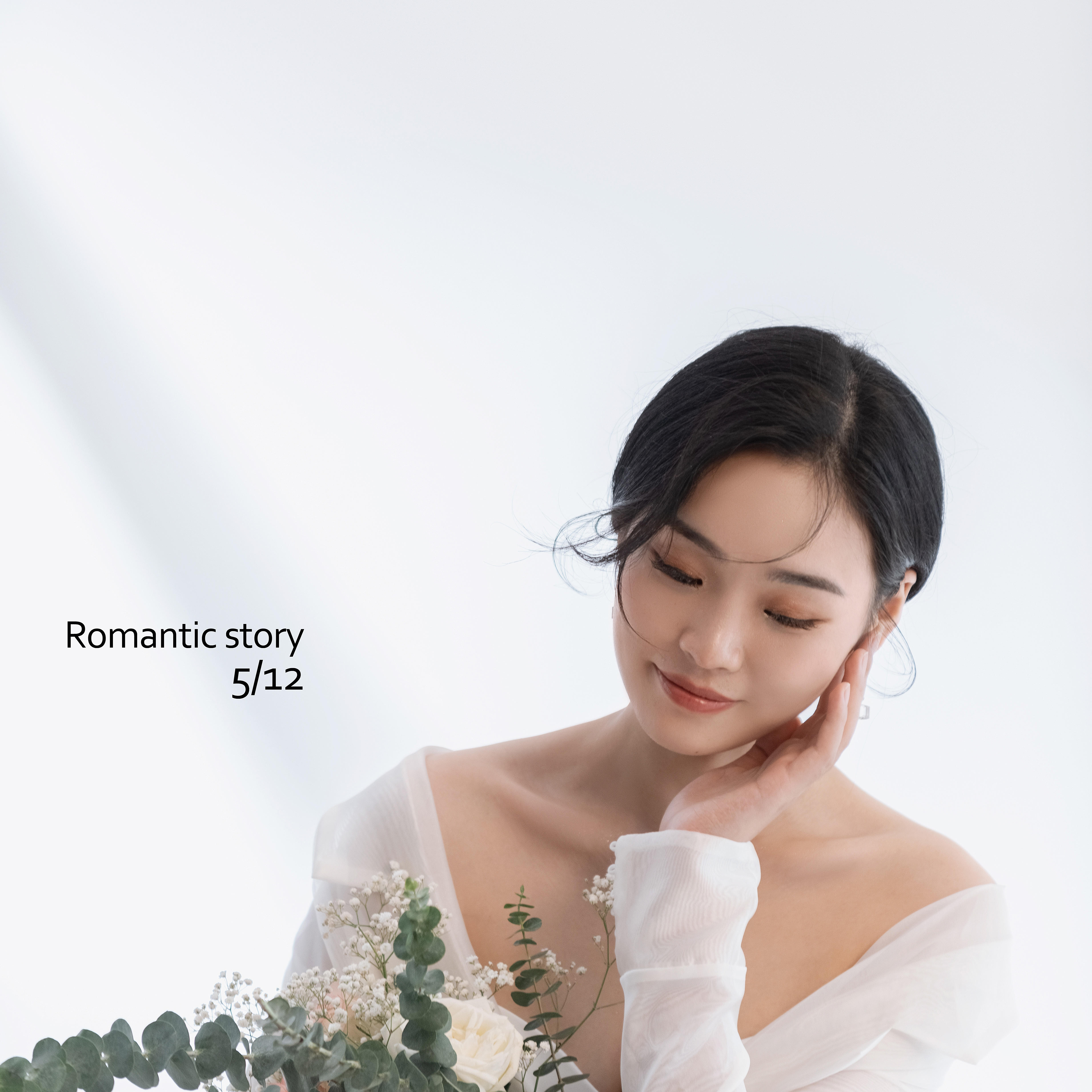 光与影的交汇V领鱼尾婚纱