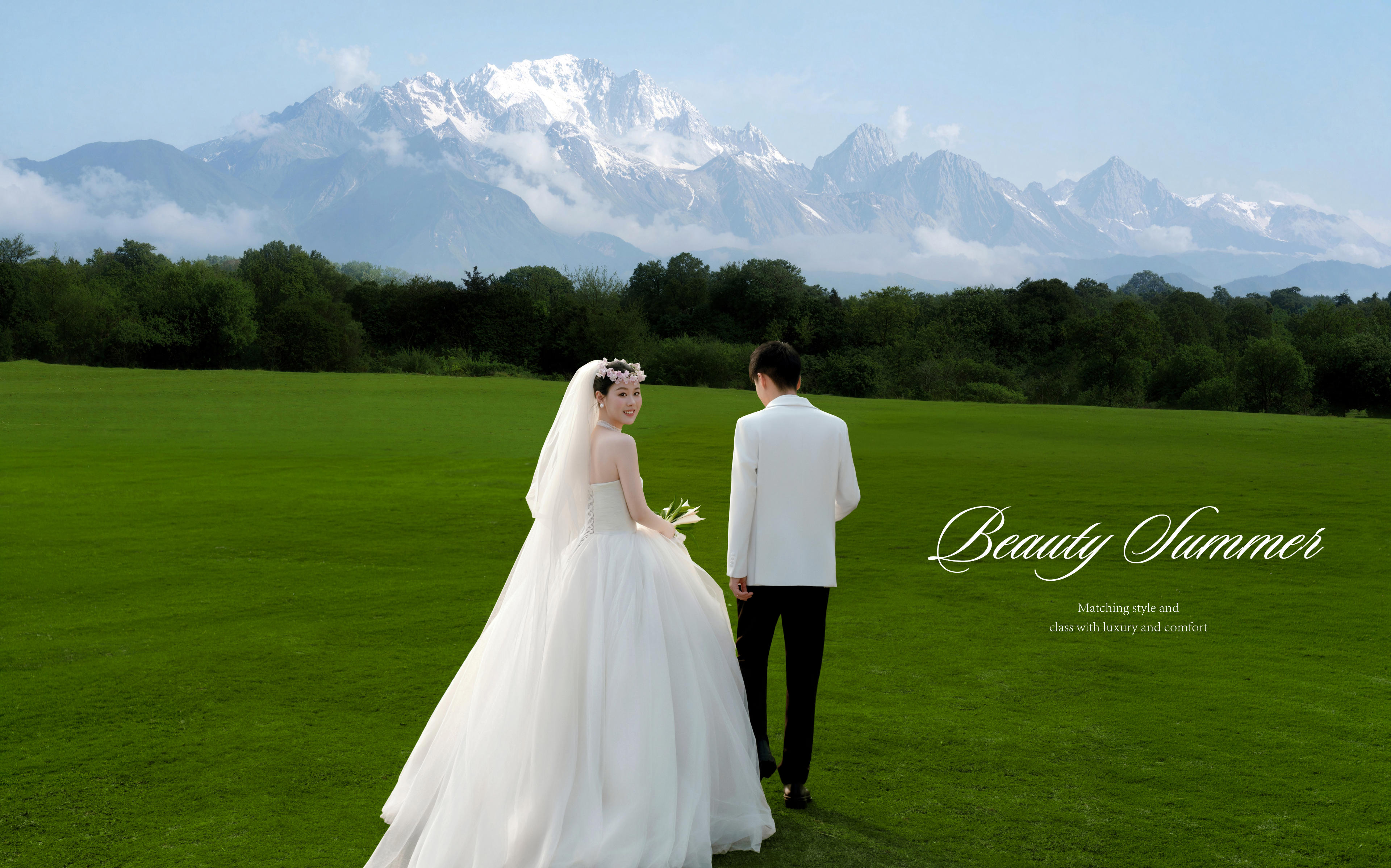 春日限定 韩系清新草坪婚纱照🍃