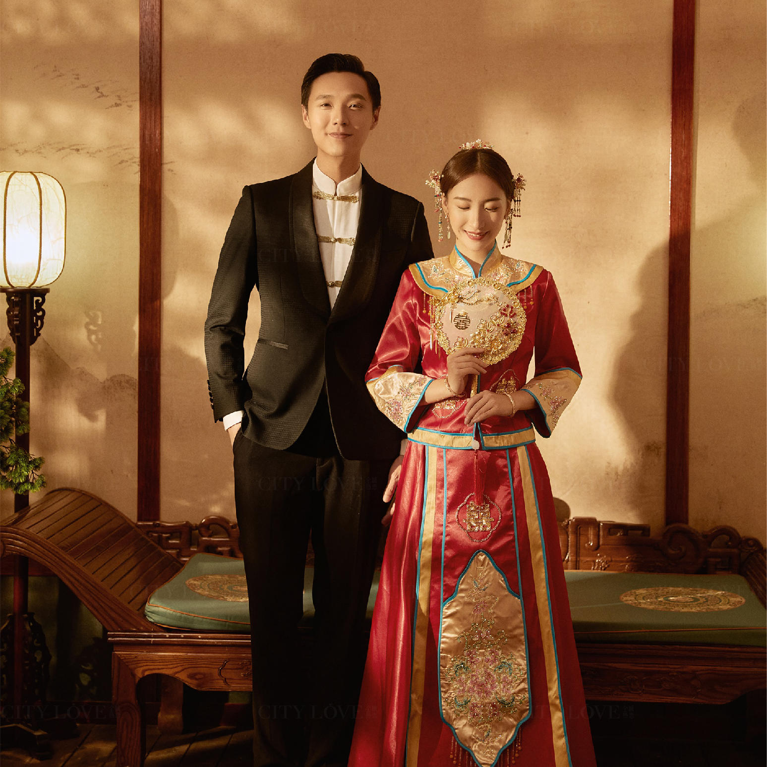中式秀禾婚纱照——一雙两好