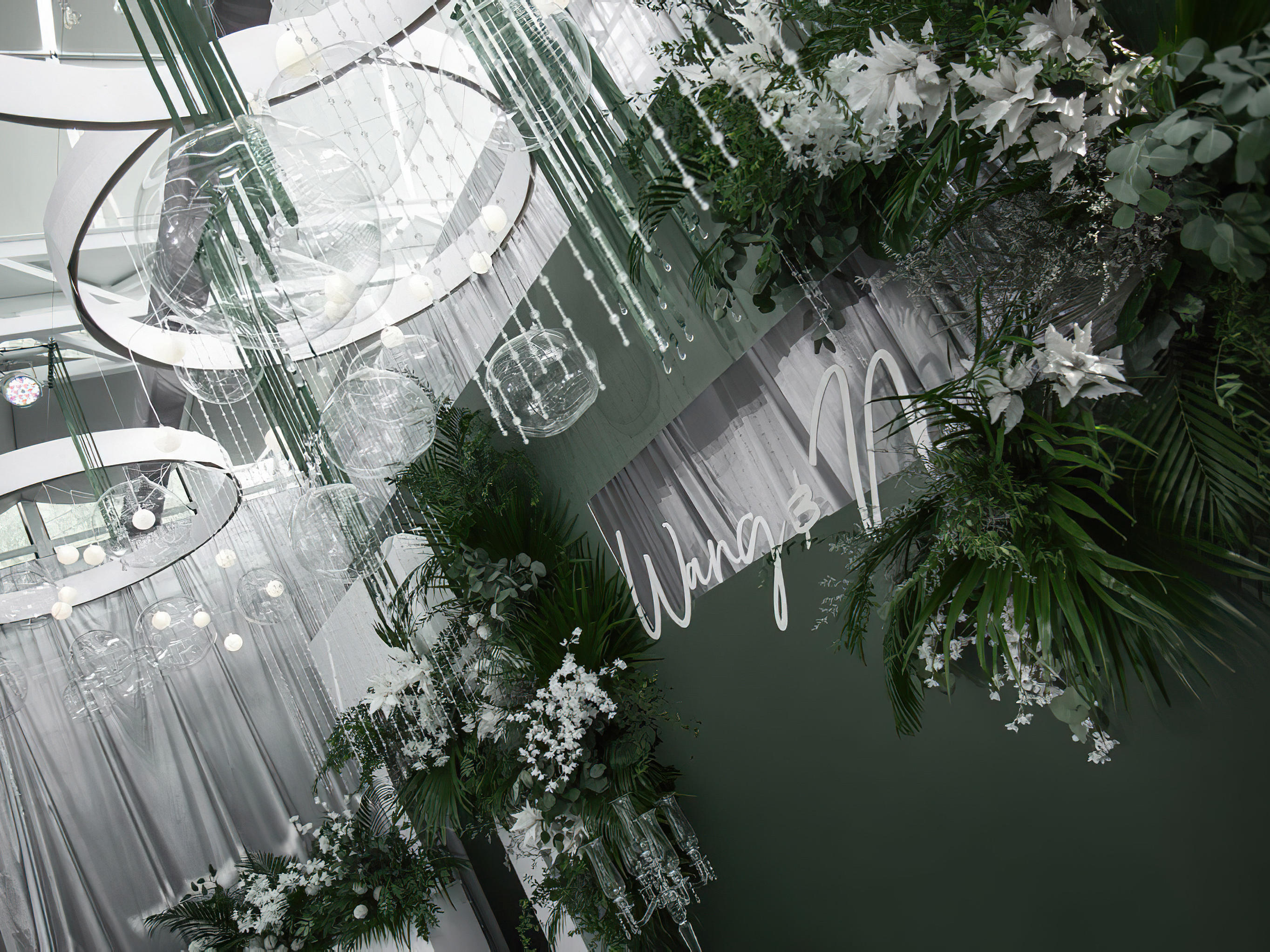 一封白绿情书-----清新韩式风婚礼