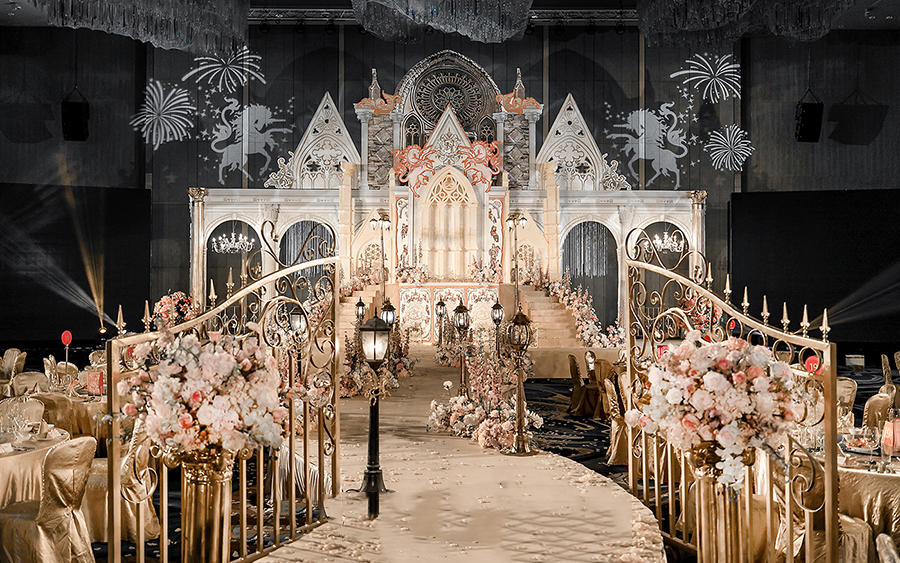 金色-奢华城堡风婚礼（预定有礼）