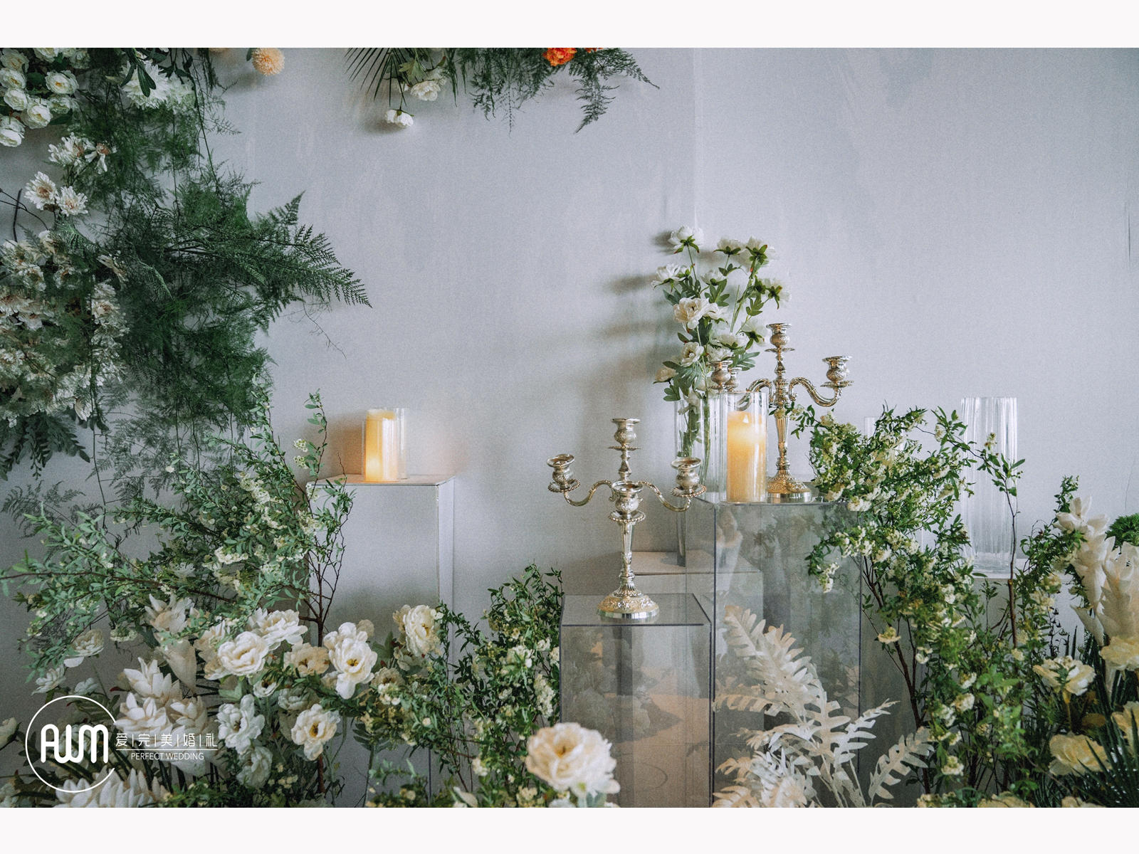 简约白绿色系（爱完美婚礼）