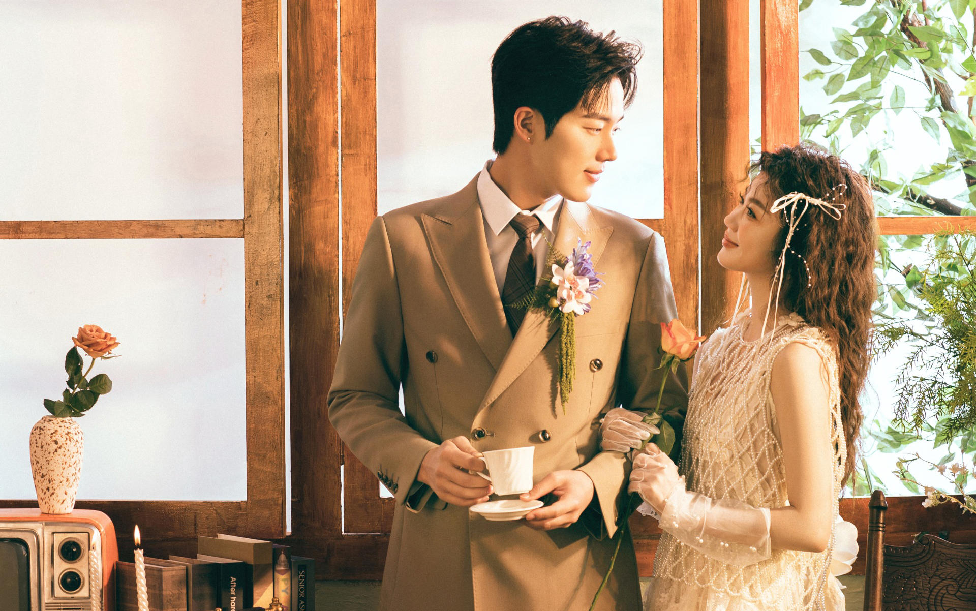 【夢(mèng)邦戀曲】法式少女的浪漫??花房婚紗照美到失語