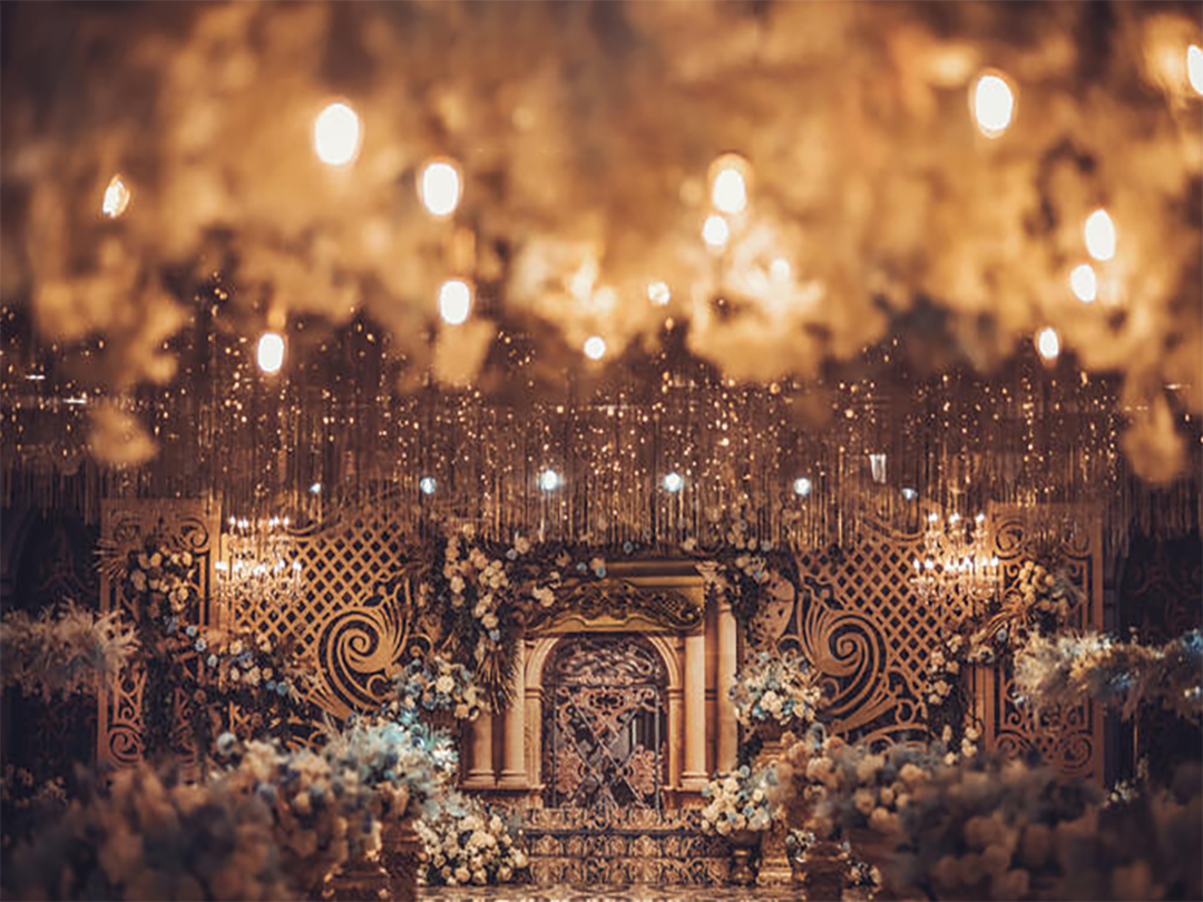 【山月星河】蓝金圣庭风格主题婚礼|轻奢定制