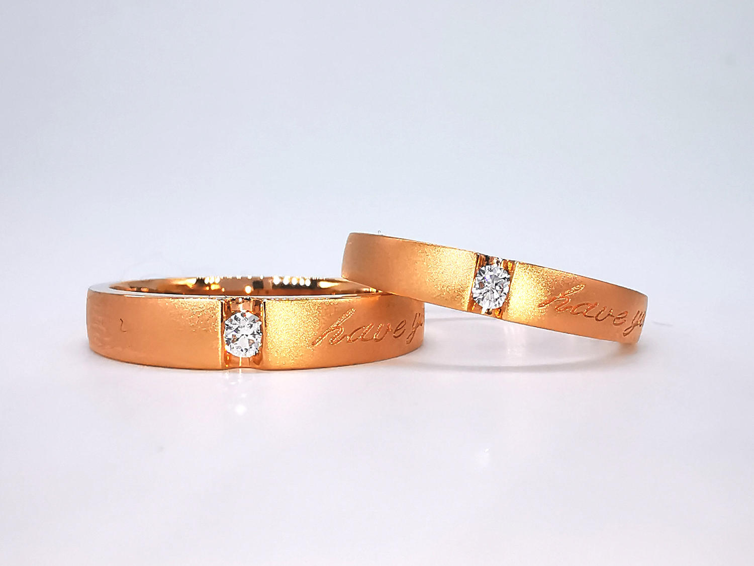 【奥斯珠宝】结婚对戒/情侣对戒/倾心