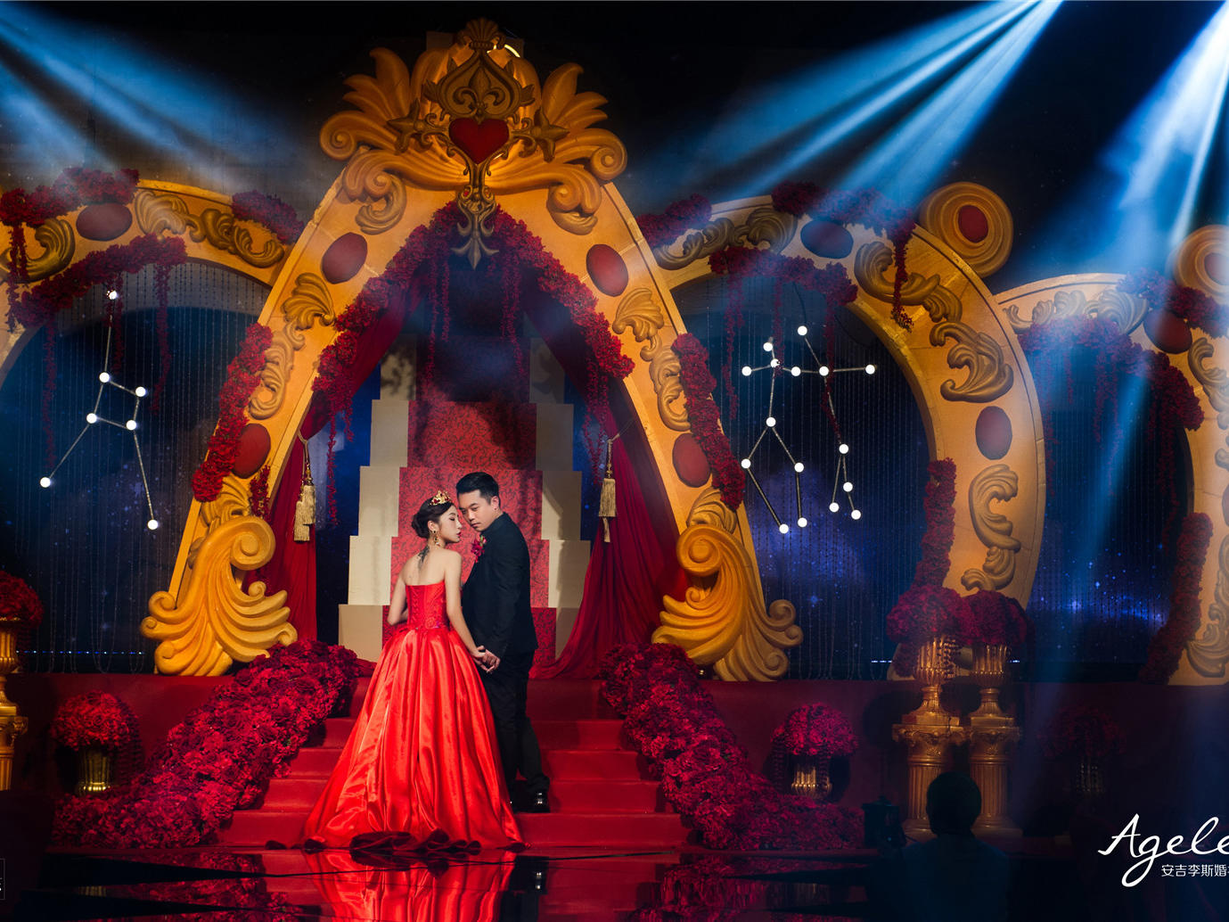 Absolute丨女王范红金色欧式宫廷风