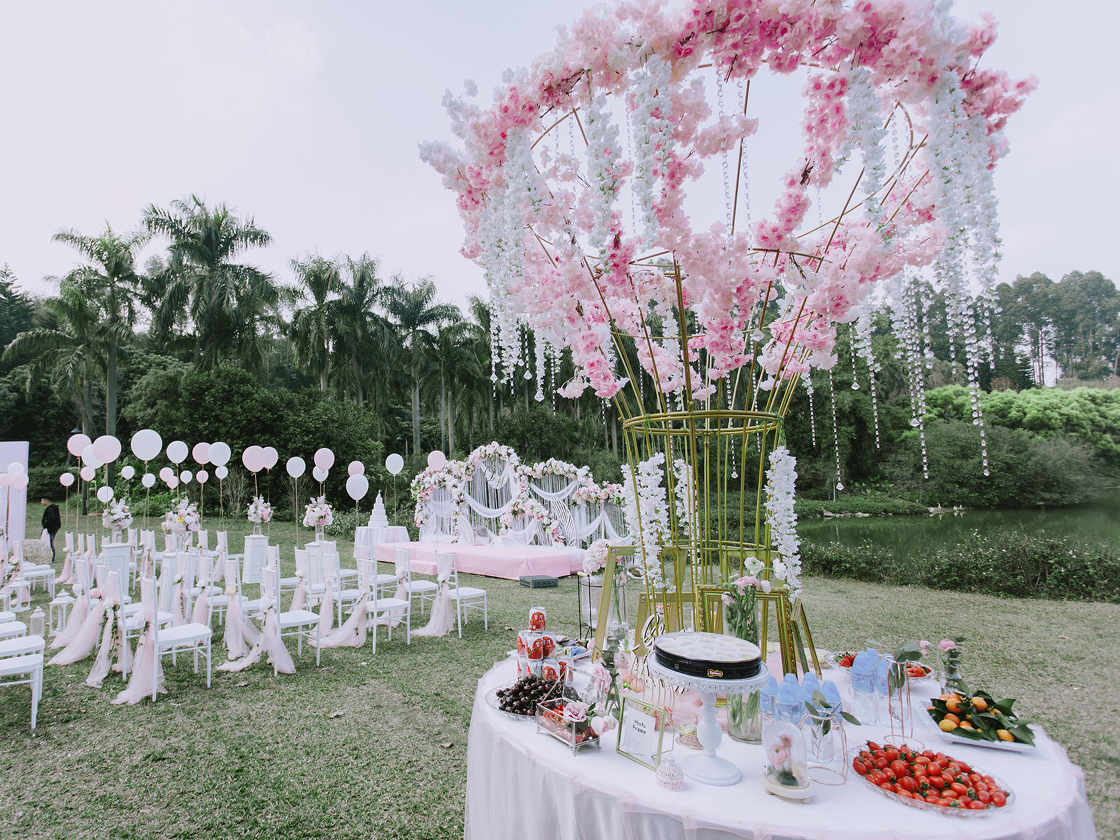 煋河荟【户外粉色婚礼】守护-爱