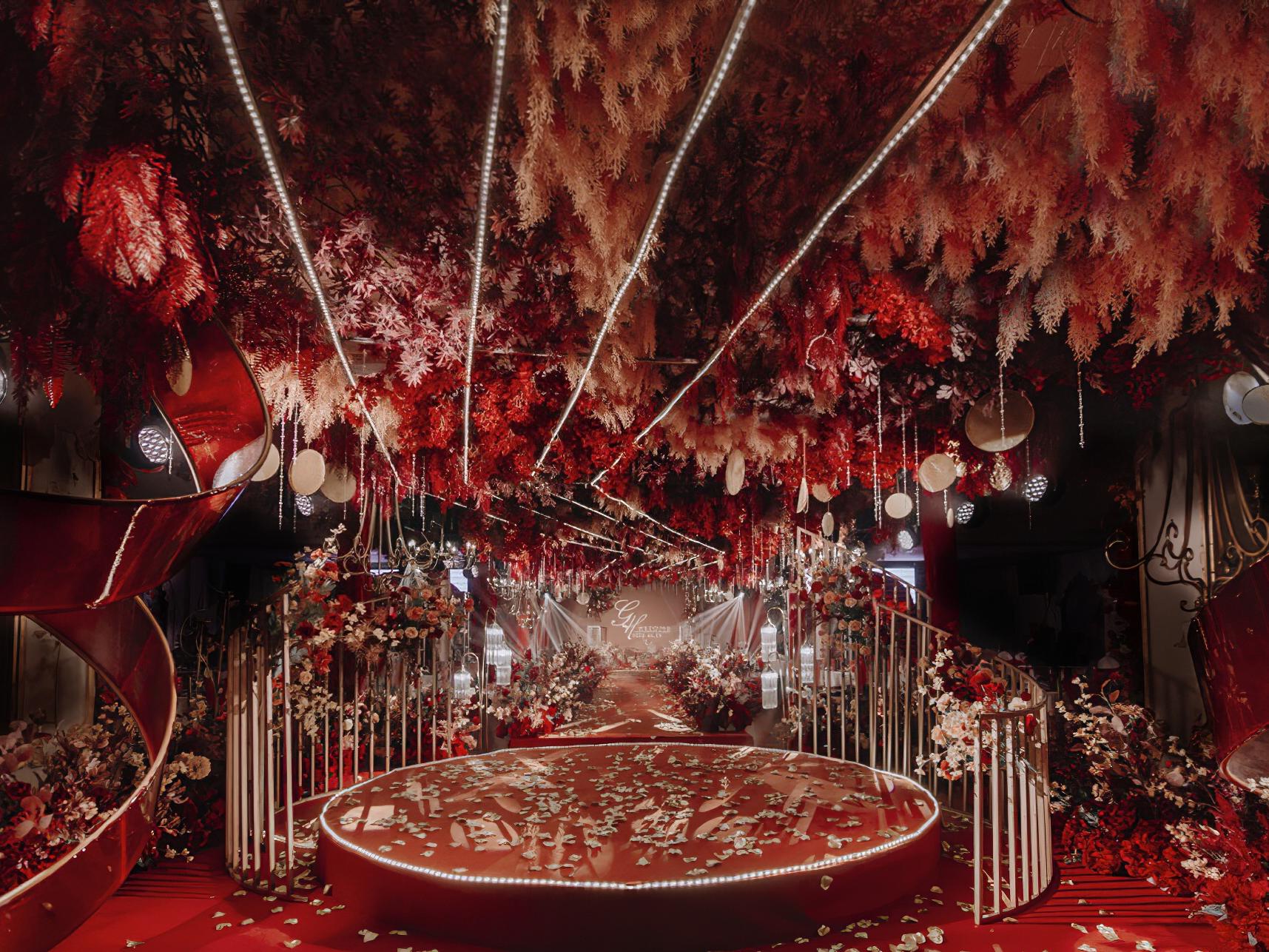 【美过效果图】繁华如梦奢华红金色婚礼 进店有礼