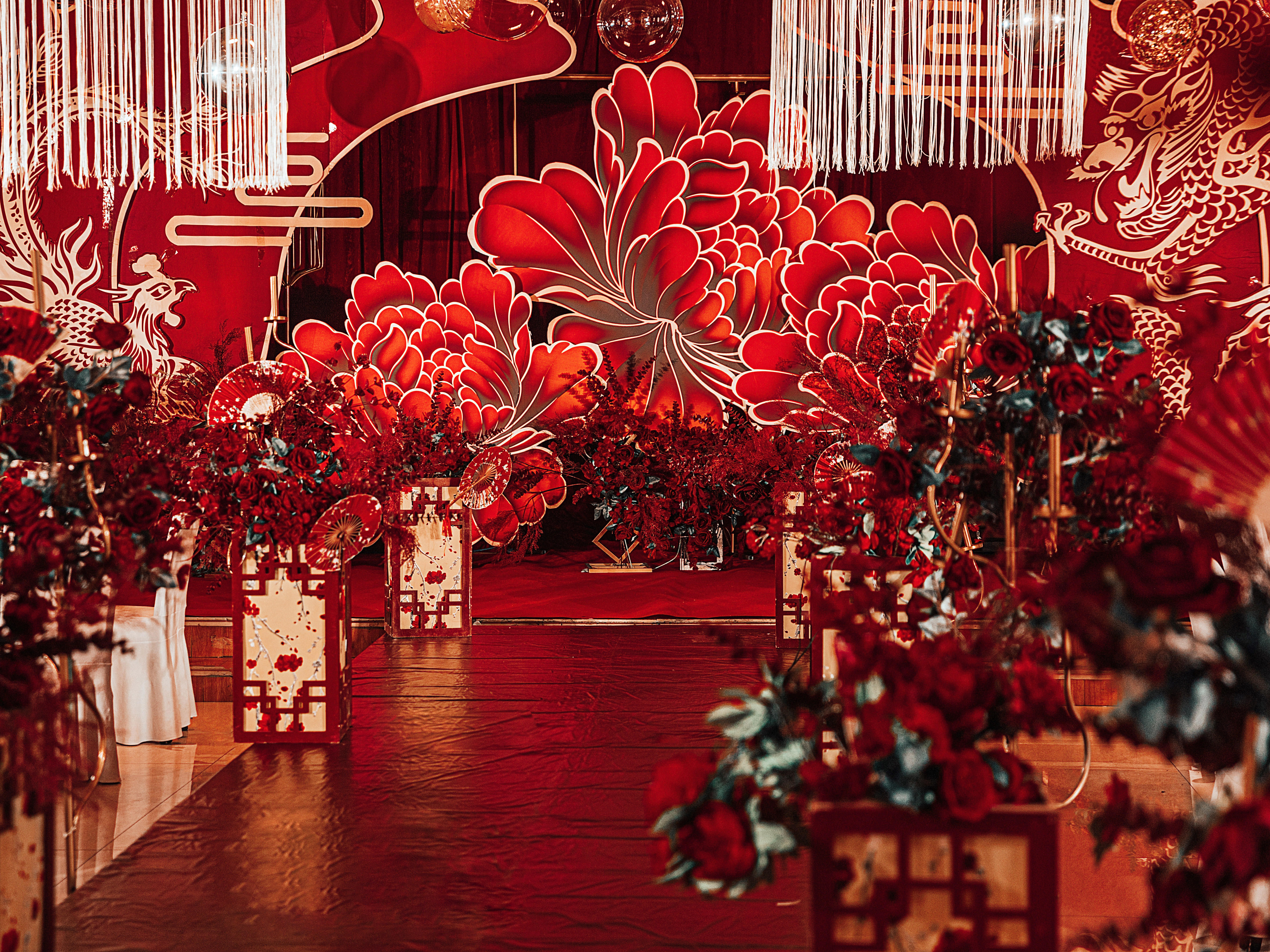 【花慕汐婚礼】红金中国风婚礼 含资深四大