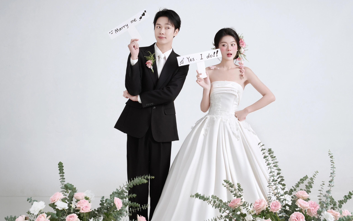 是誰還沒有拍 被美哭的韓式極簡主紗婚紗照 