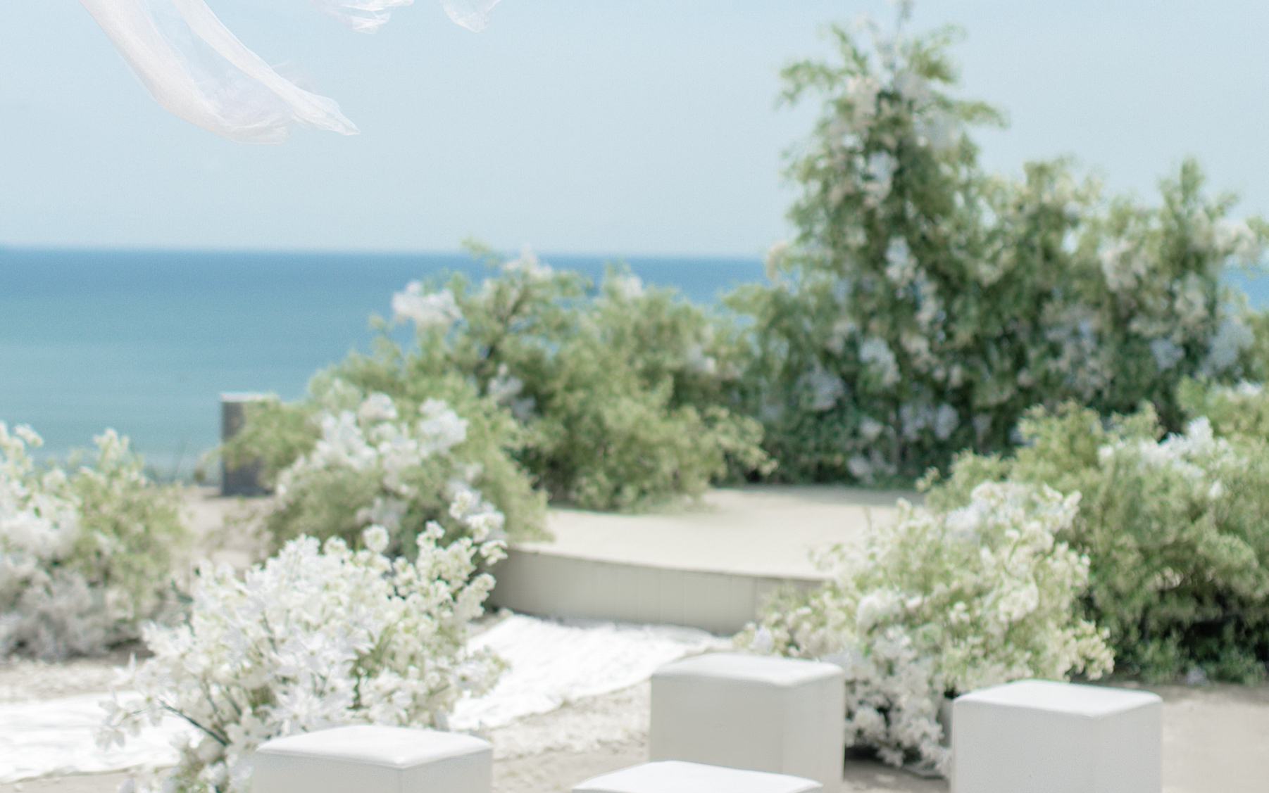 环海婚礼，浪漫布置如诗如画