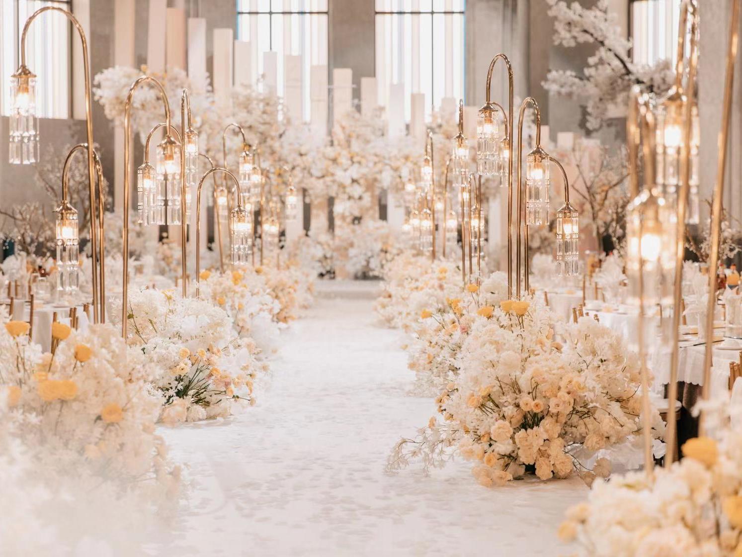 昆明1903法式教堂香槟色几何简约高级唯美婚礼