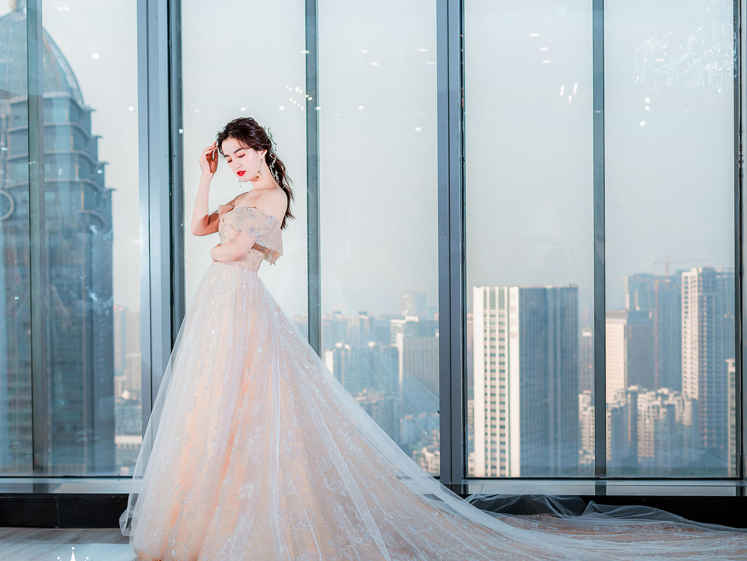 ELSA高级定制婚纱礼服三件套