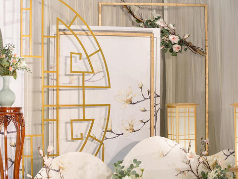 《禾朵私人婚礼定制》-香槟白新中式婚礼策划