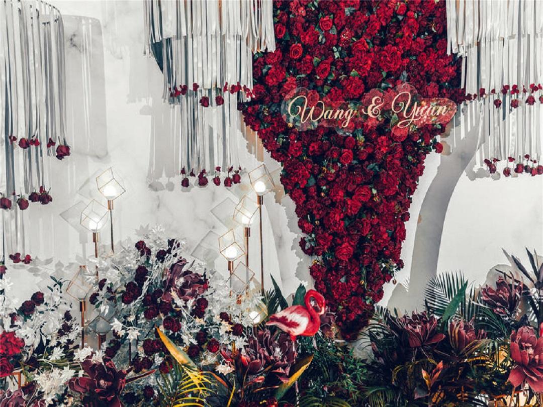 奢华红色个性西式定制婚礼