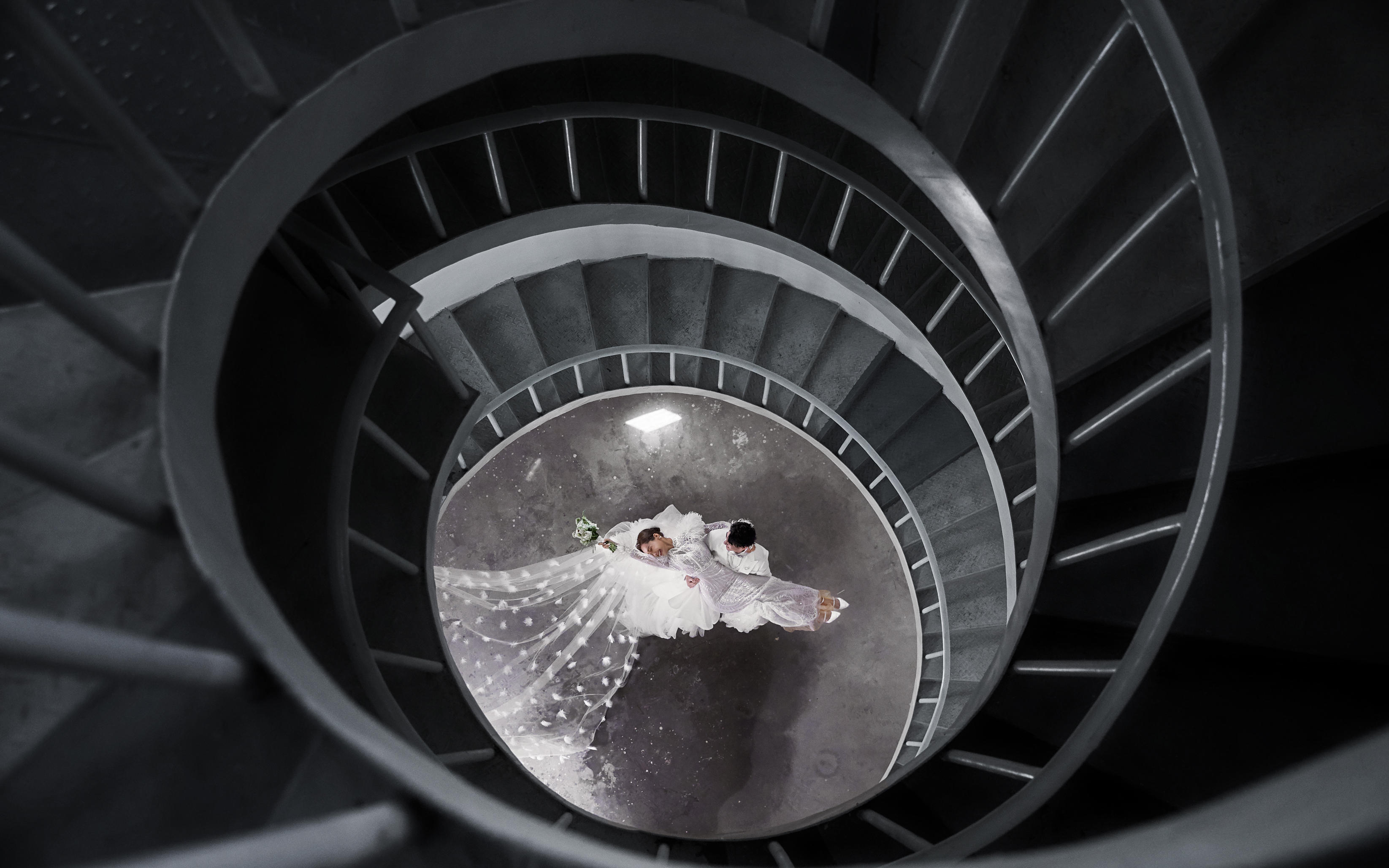 《情人坝 灯塔-四》-法式婚纱照