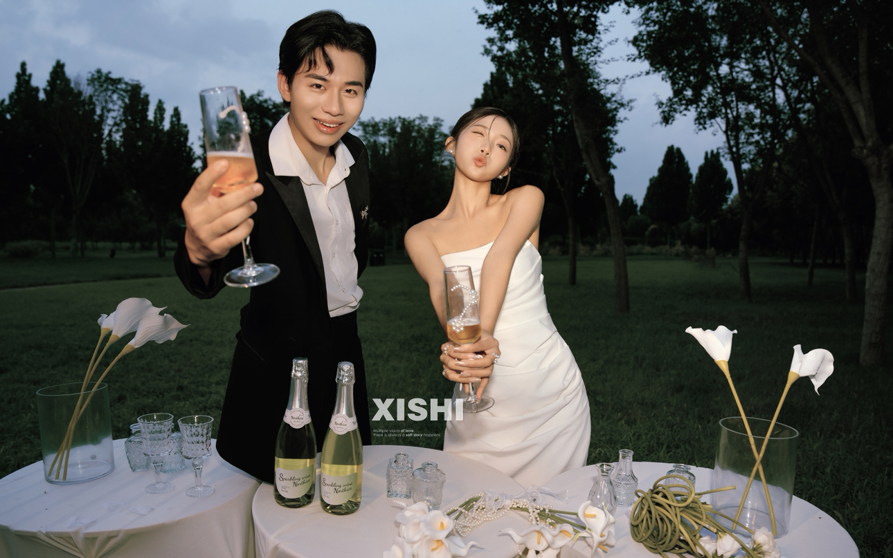 怦然心动，超有feel的小清新森系婚纱照