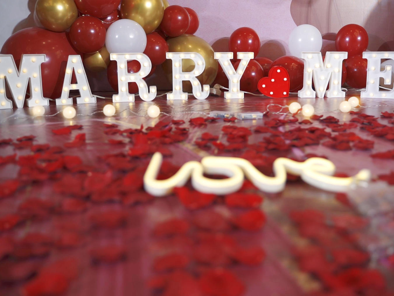 三和婚礼｜红色浪漫求婚　铁道１８９６酒店