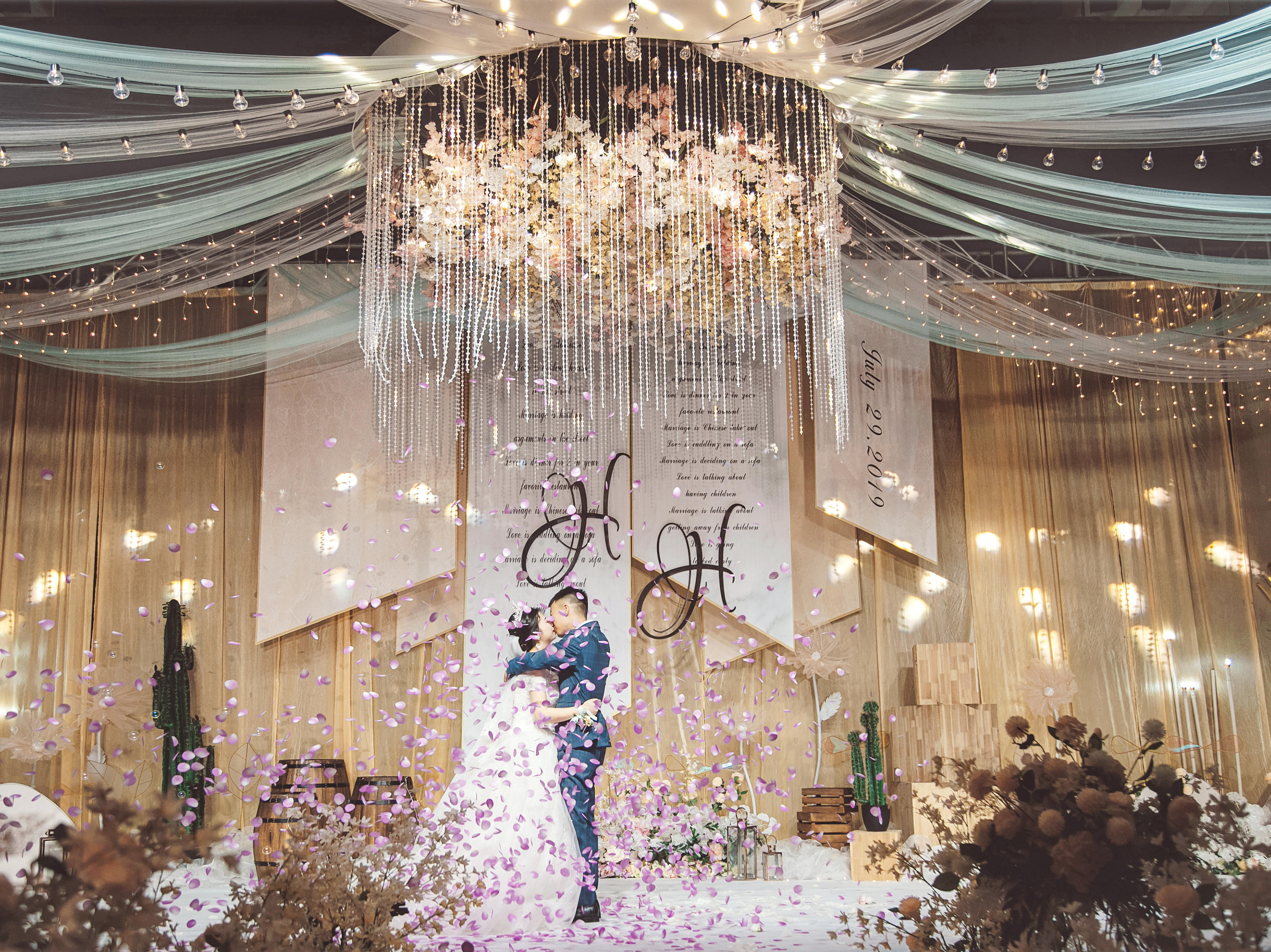 高贵典雅，香槟色婚礼-2020