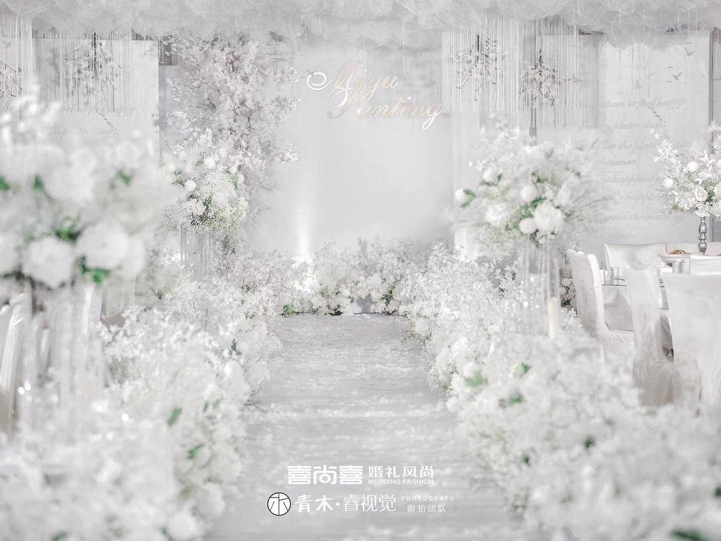 喜尚喜纯白色欧式婚礼~~