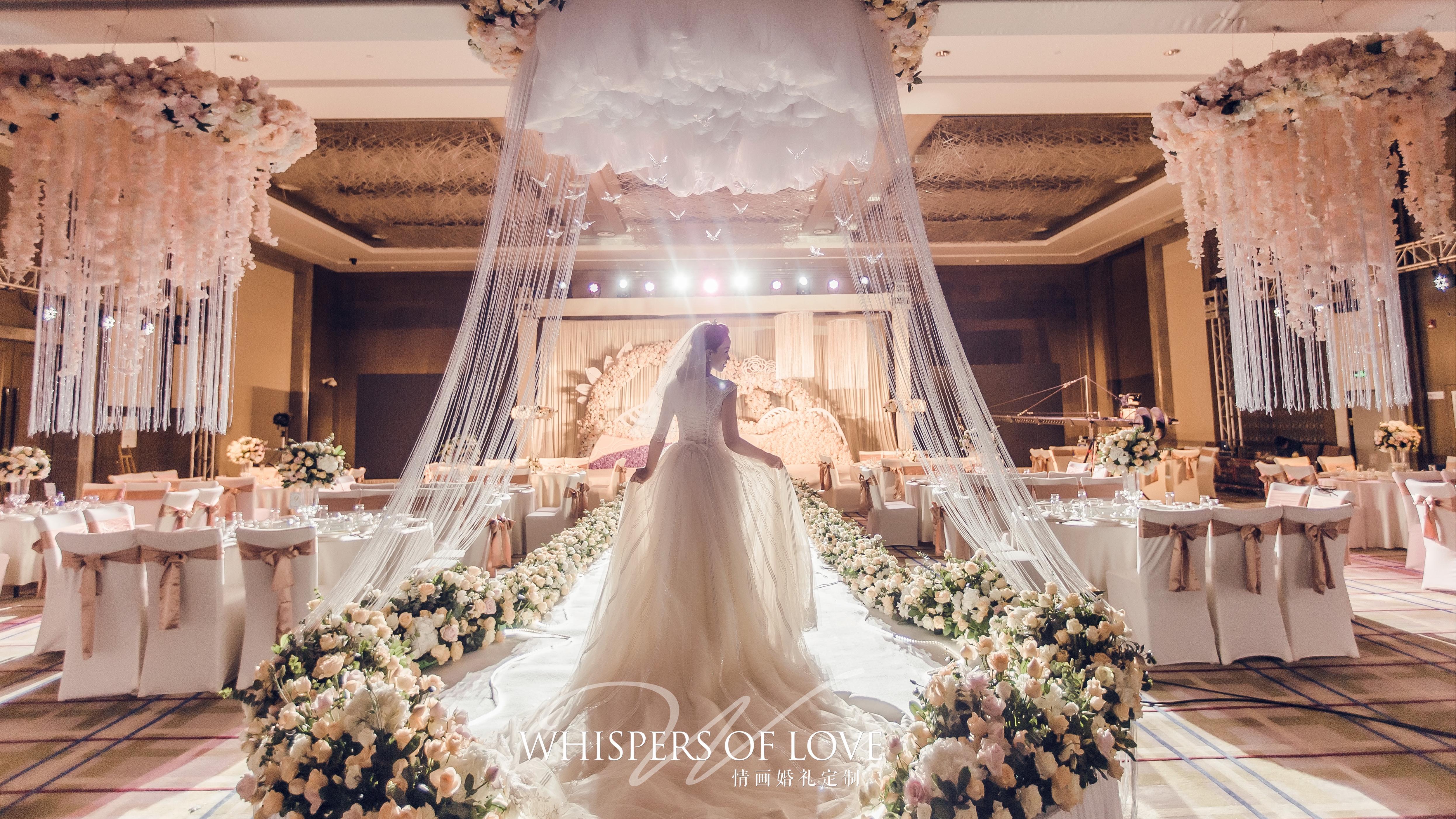 【情画】梦幻香槟色婚礼-室内爆款 花艺效果满分