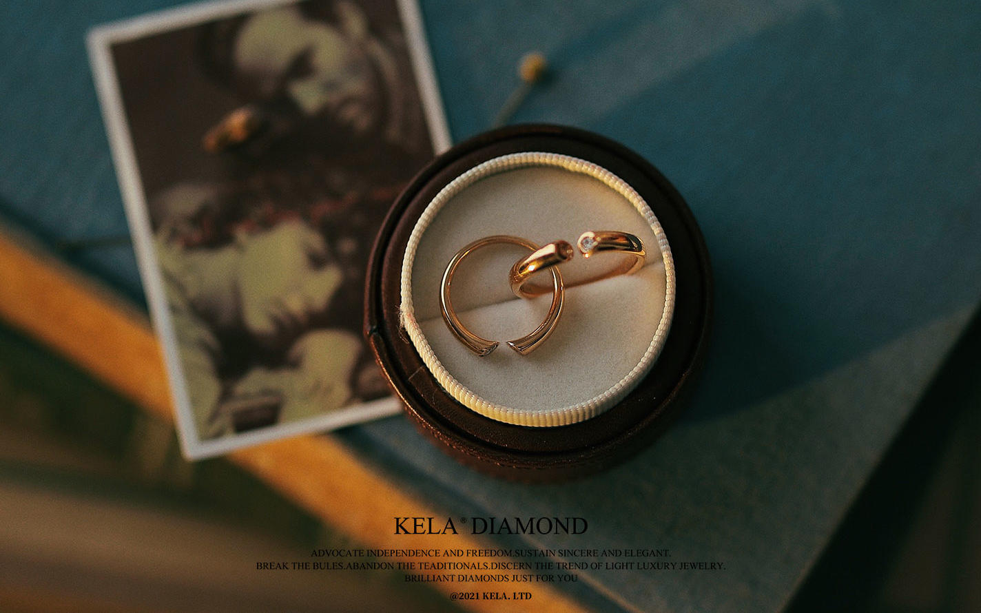 <天生一对系列>巴黎恋人  两只戒指组成无限符号