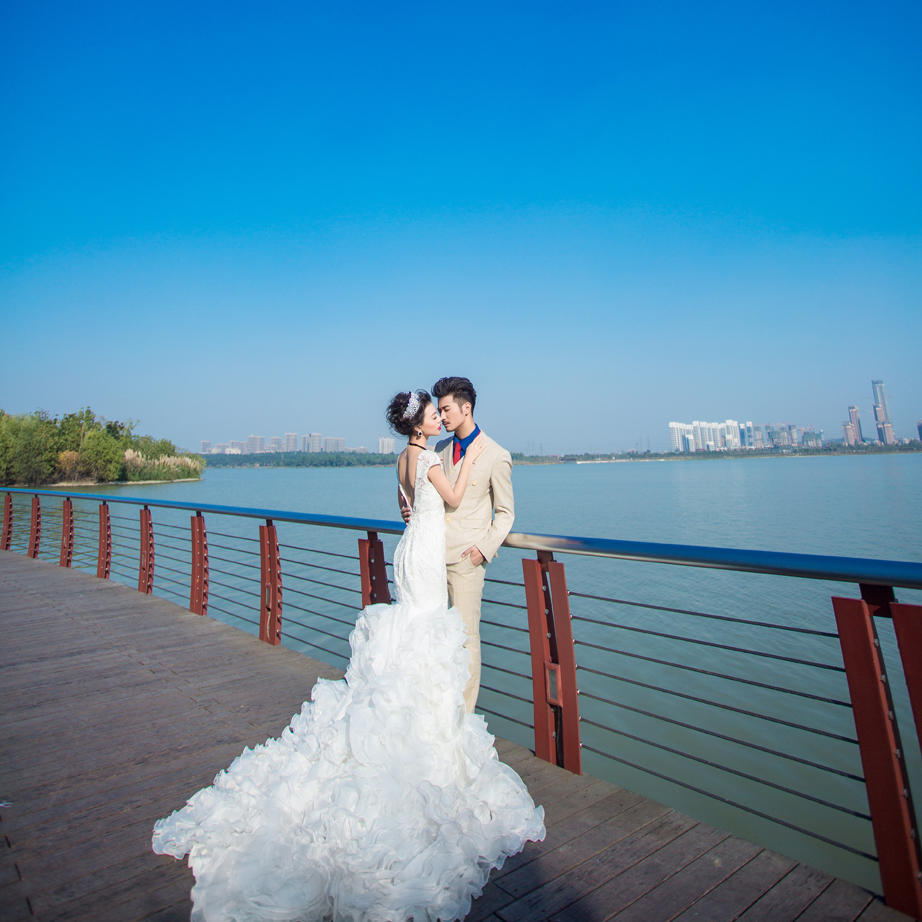 爱蓝调系列 送摄像 送婚纱礼服