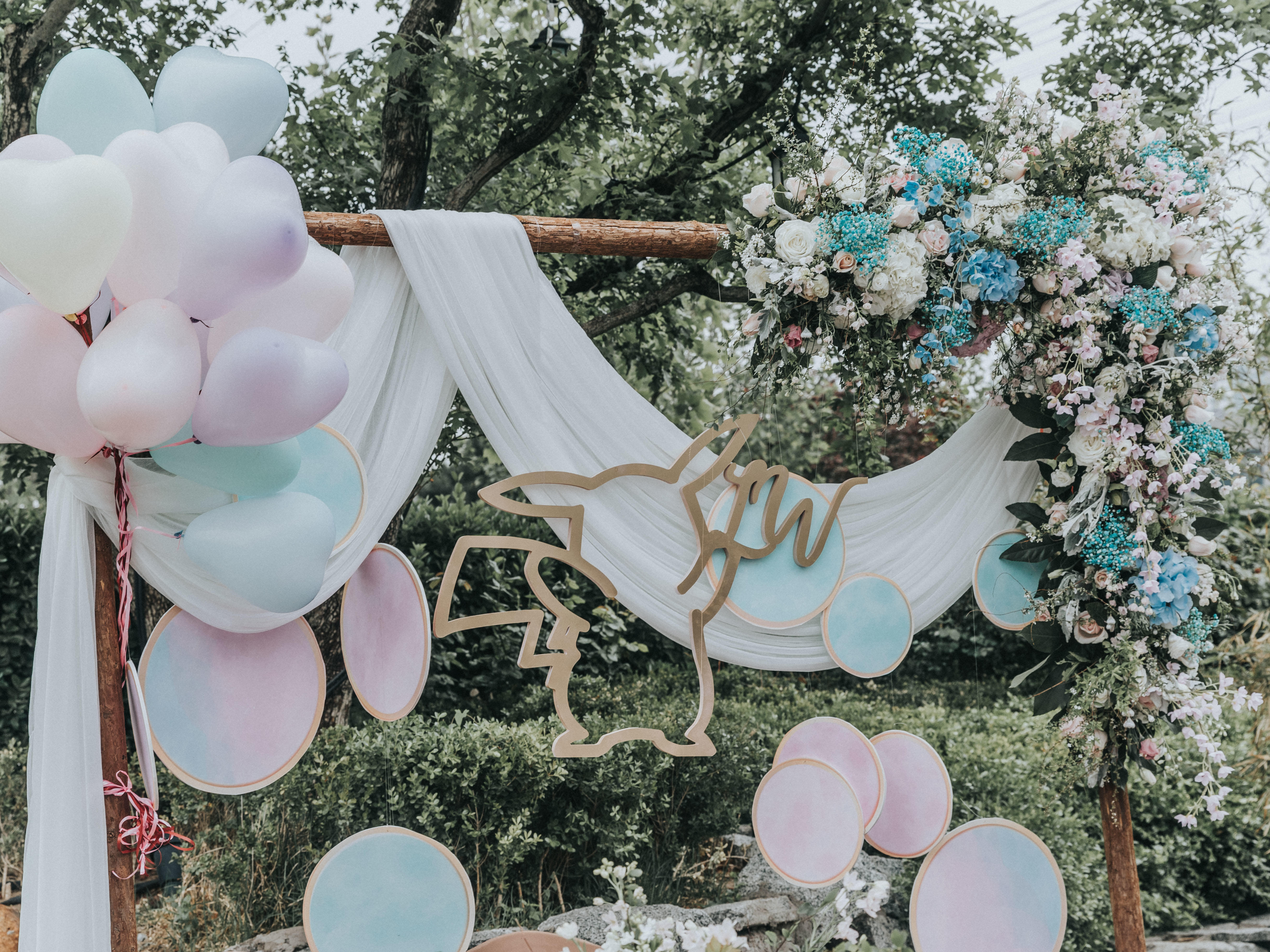 喜铺案例 蓝色户外西式婚礼