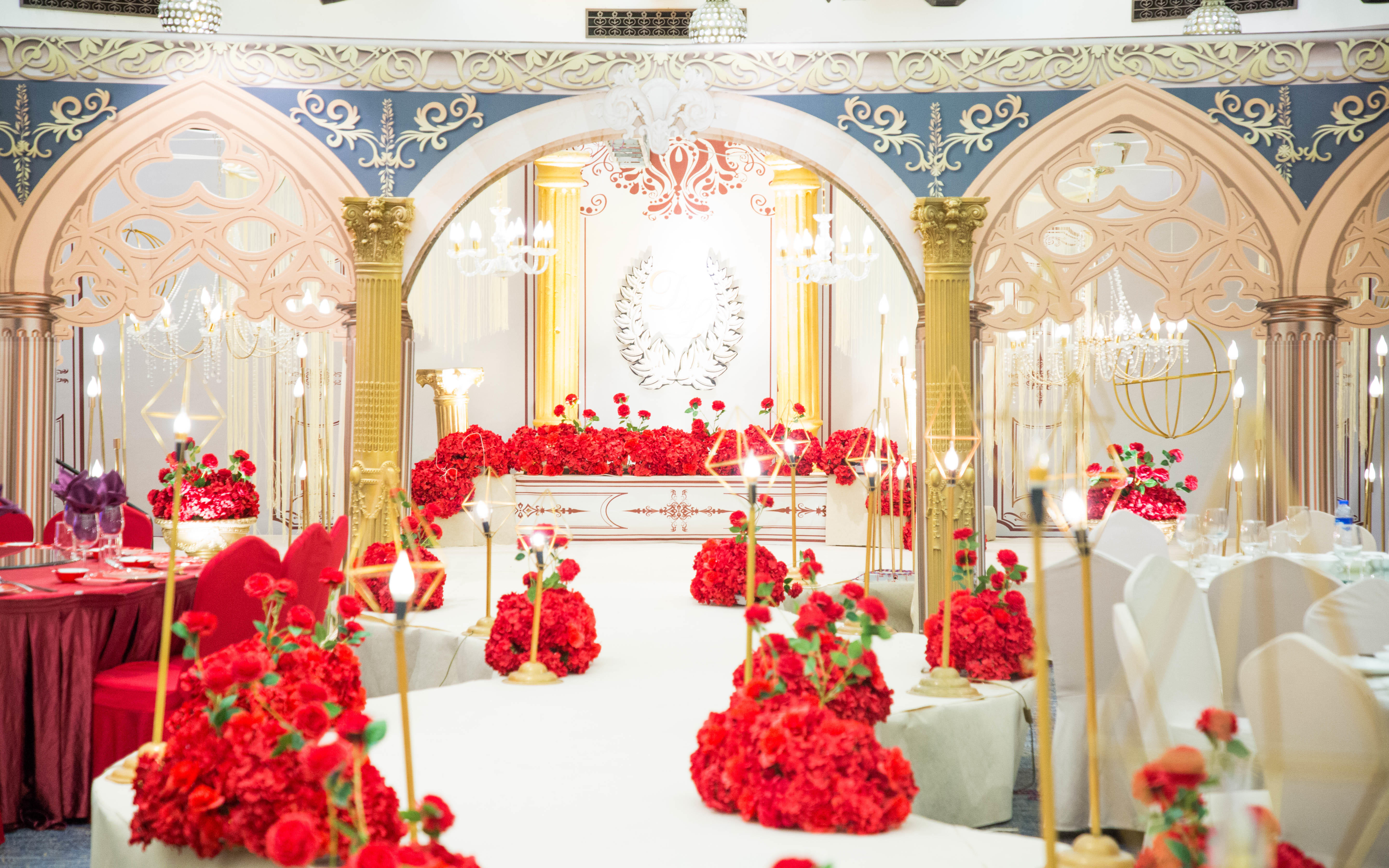 #吉美婚礼#欧式红金色婚礼案例“D&L”