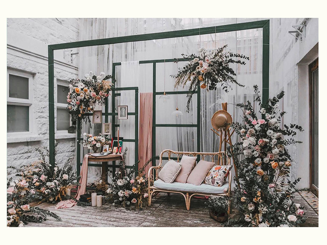 小预算的留影区布置【云海婚礼】