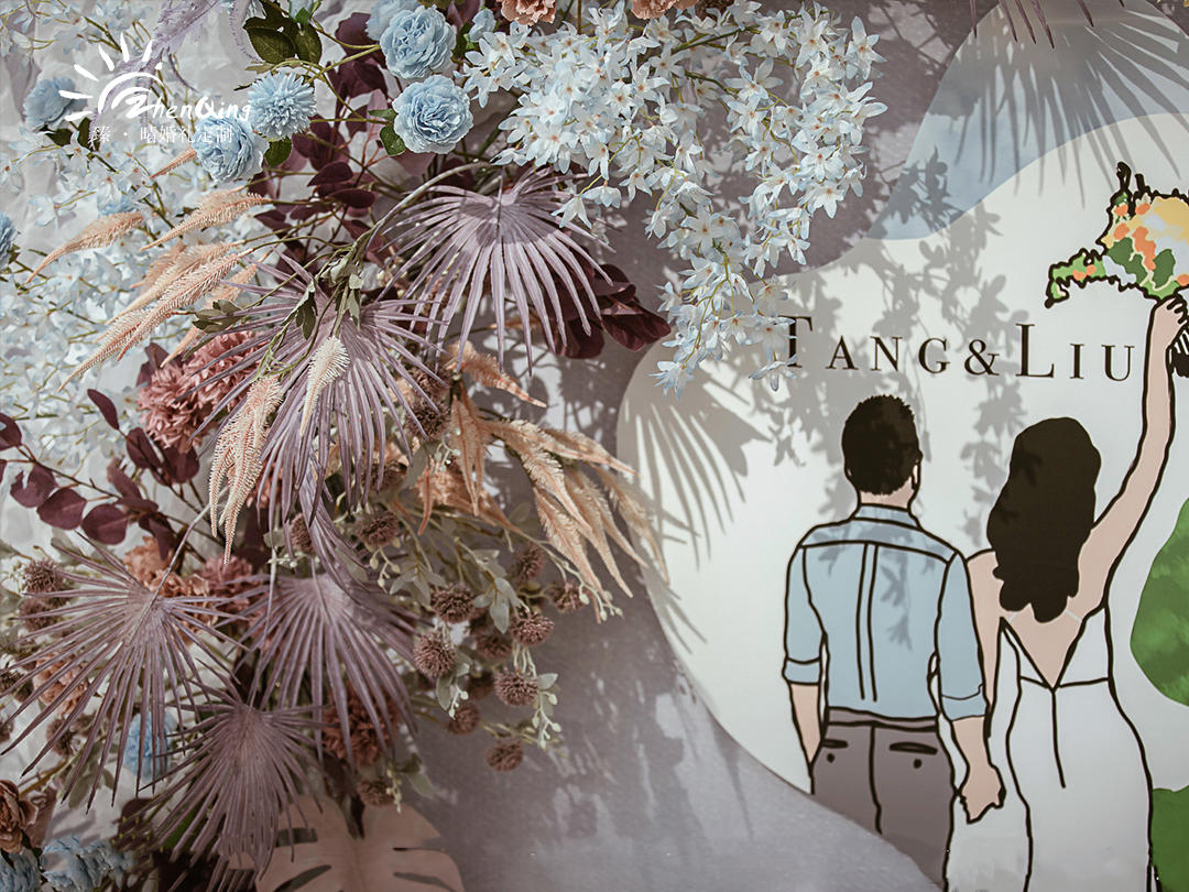 臻晴|小众清冷调的藕荷色婚礼