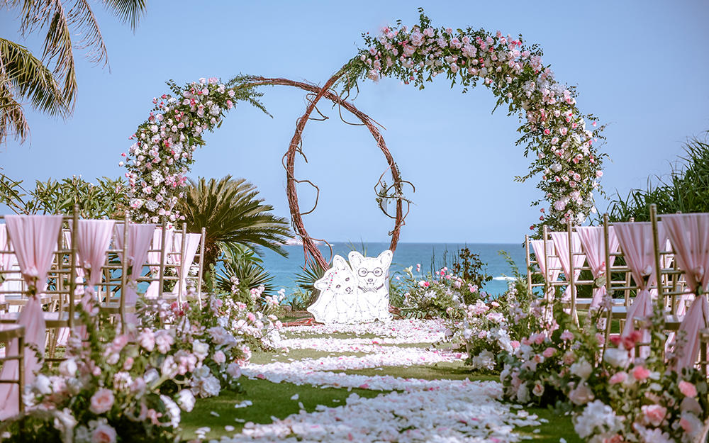 【Pink】亚龙湾喜来登草坪婚礼｜糖果海外婚礼