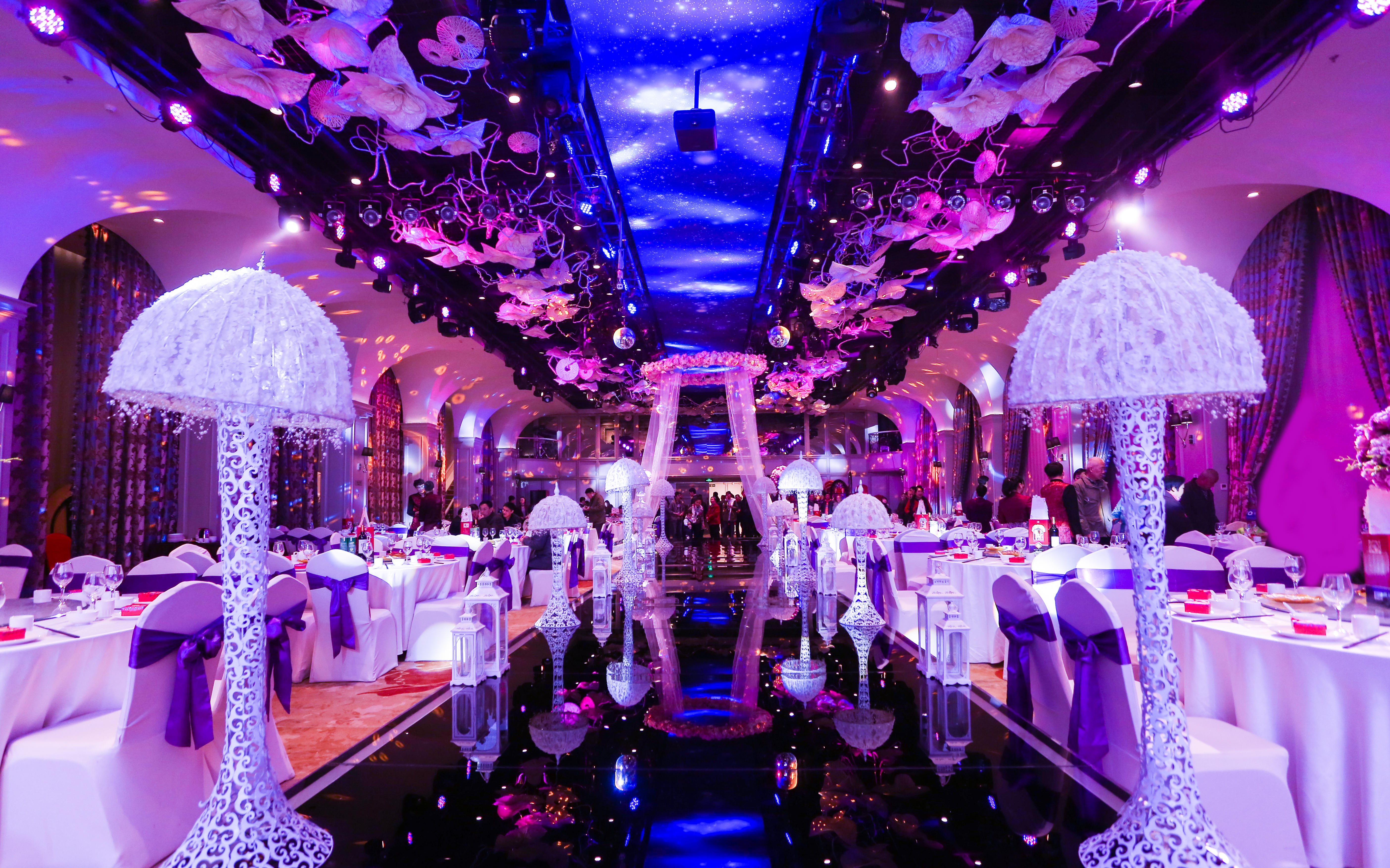 【亿爱定制】紫色浪漫柔情花艺唯美大气婚礼