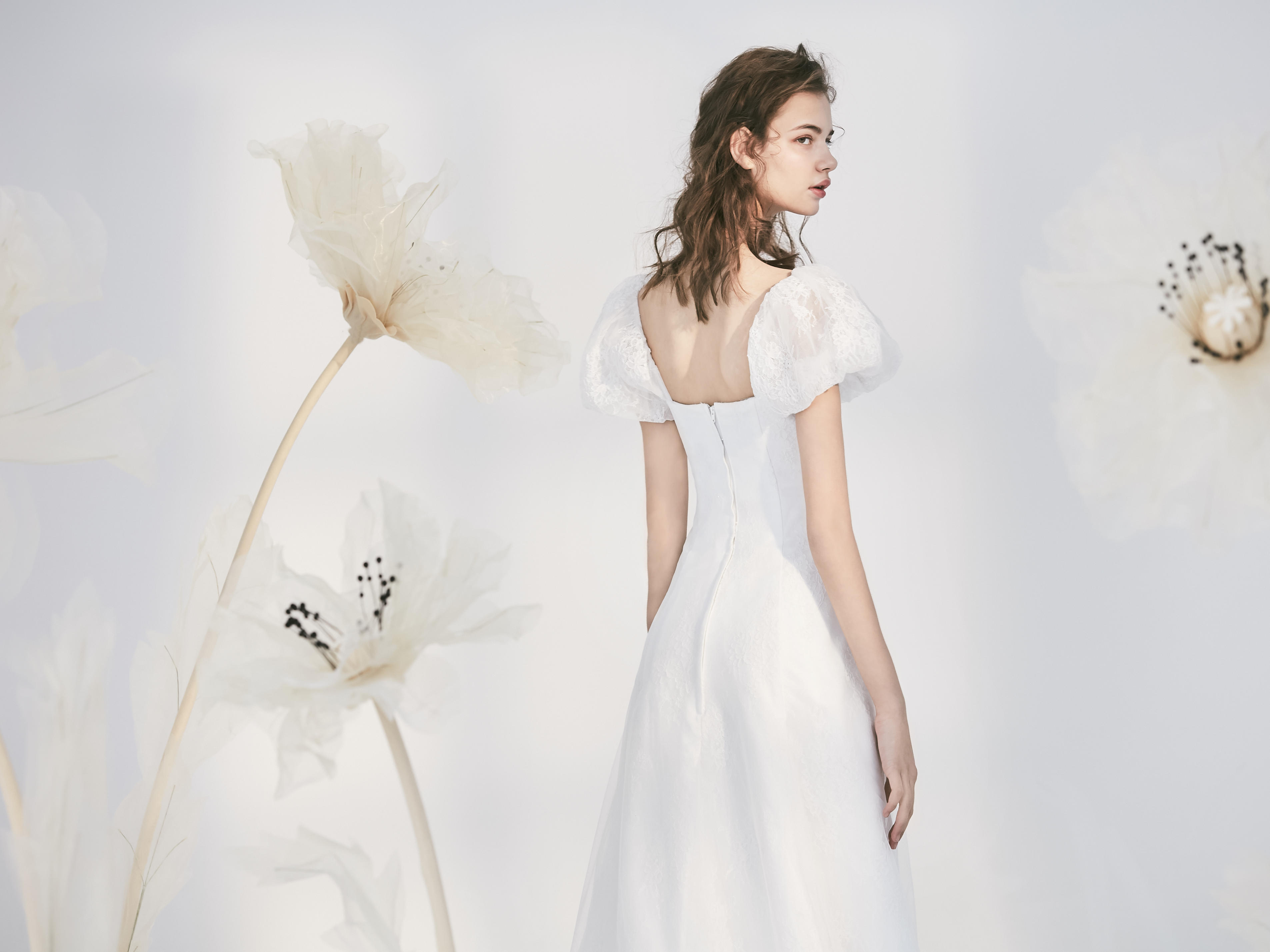 【明星杂志同款】2019新品原创仙气定制婚纱