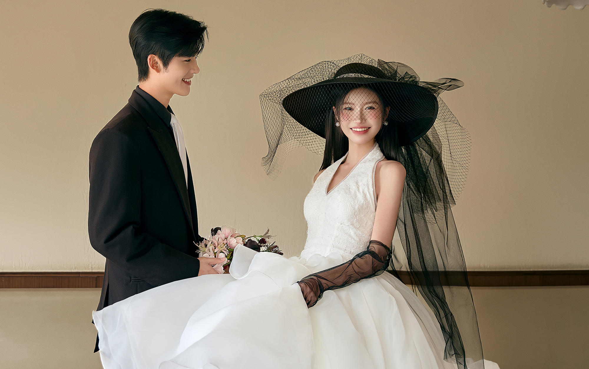 法式浪漫自由電影感婚紗照