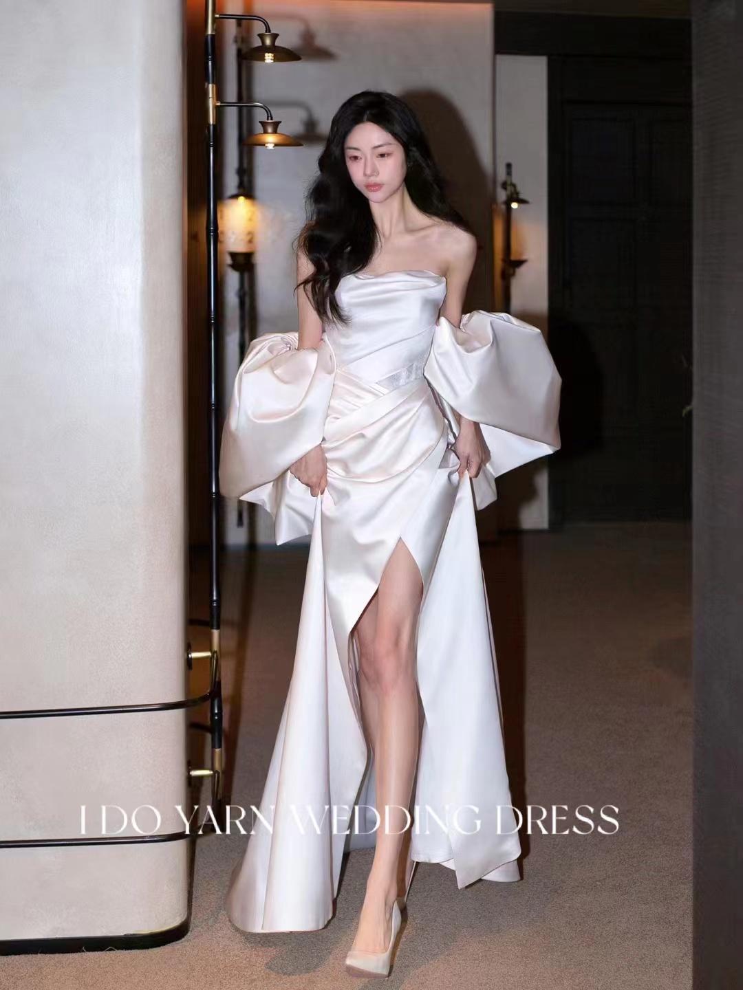 [超值四件套]仪式纱+敬酒服赠送伴娘服2件