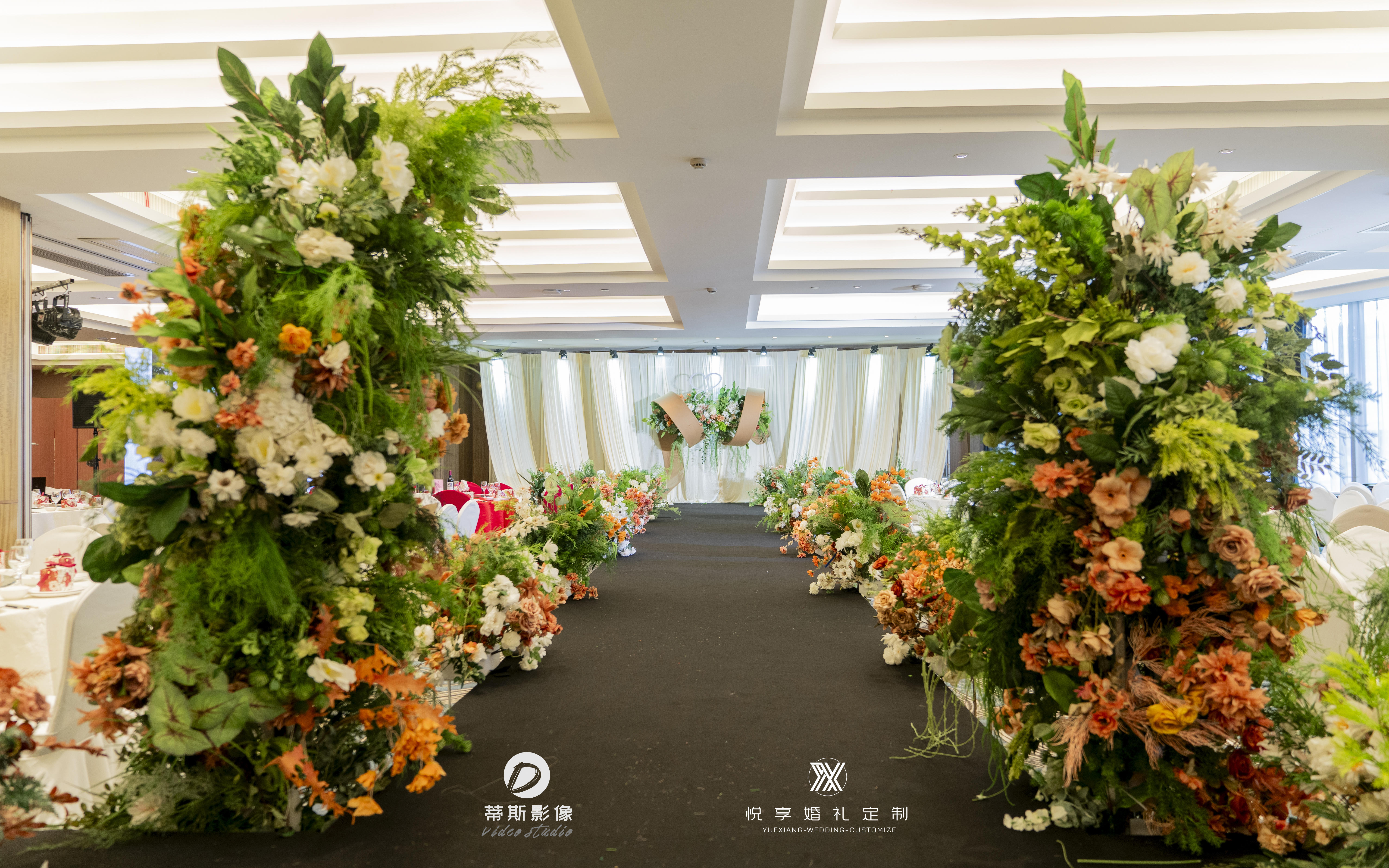 【悦享婚礼】韩系香槟布艺 x 春日花瀑