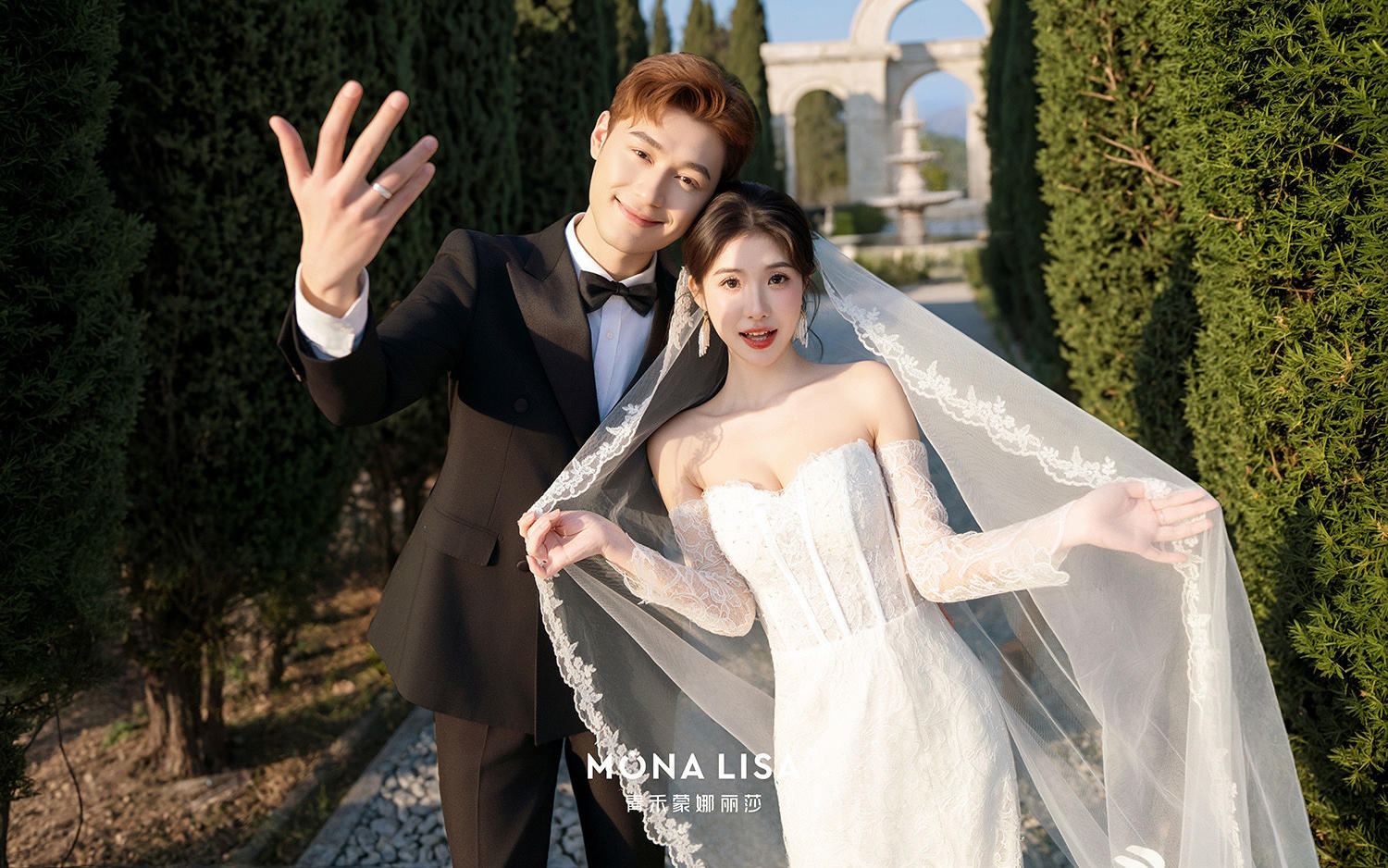 「风好像也听懂了我们的故事」生命力婚纱照