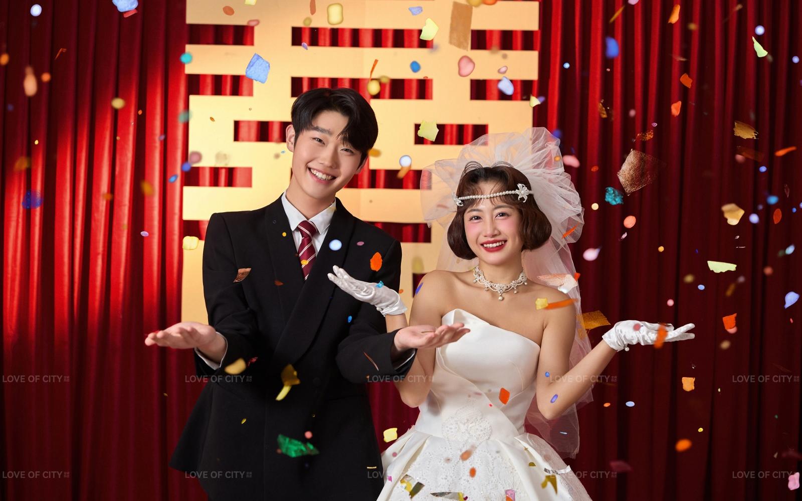 撒糖来啦❤我的轻复古喜嫁婚纱照越看越心动