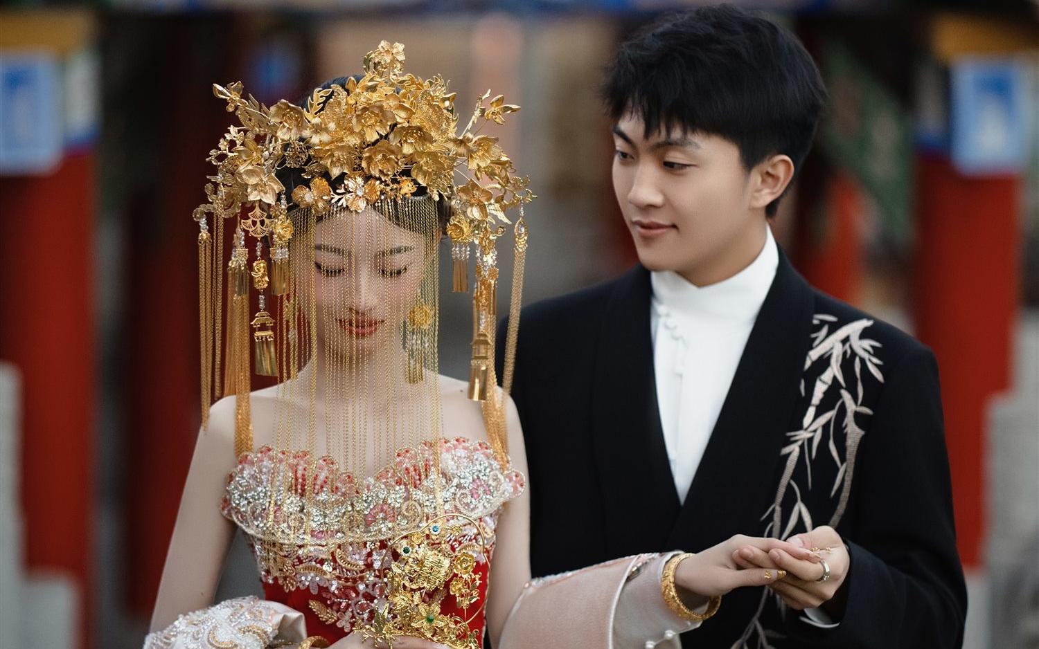 印尼风新中式园林婚纱照💑让人一眼沉沦新娘