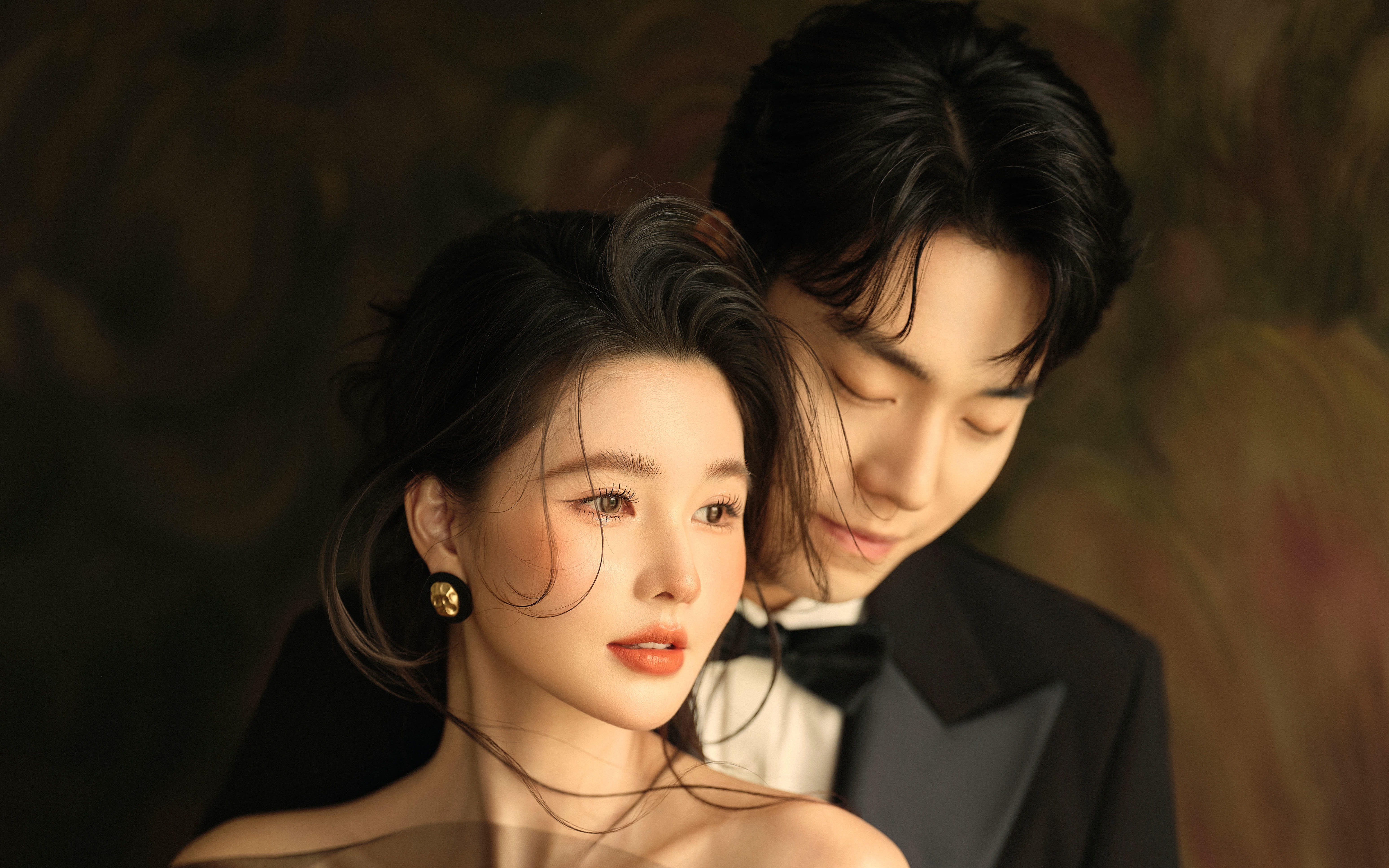 复古黑纱婚纱照 ，高雅，气质，唯美