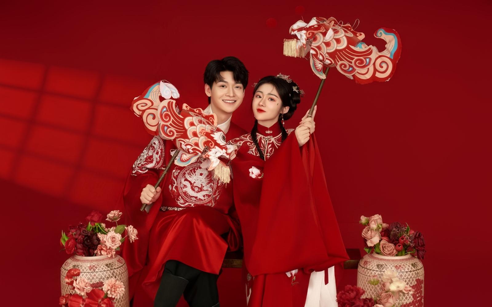 又乖又靈氣的漢服婚紗照 長輩都夸贊??