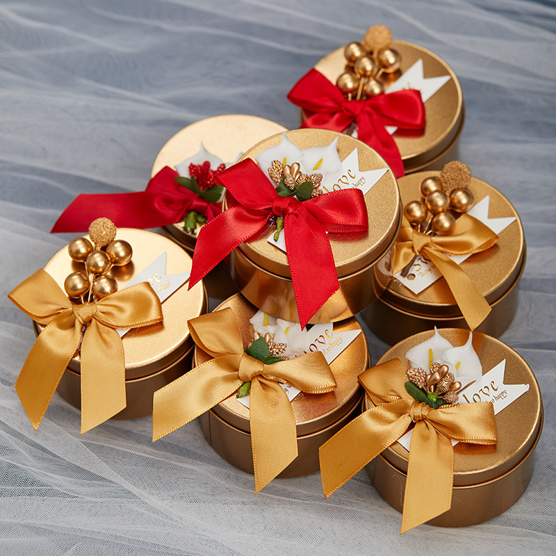 50个结婚喜糖盒铁盒欧式创意个性